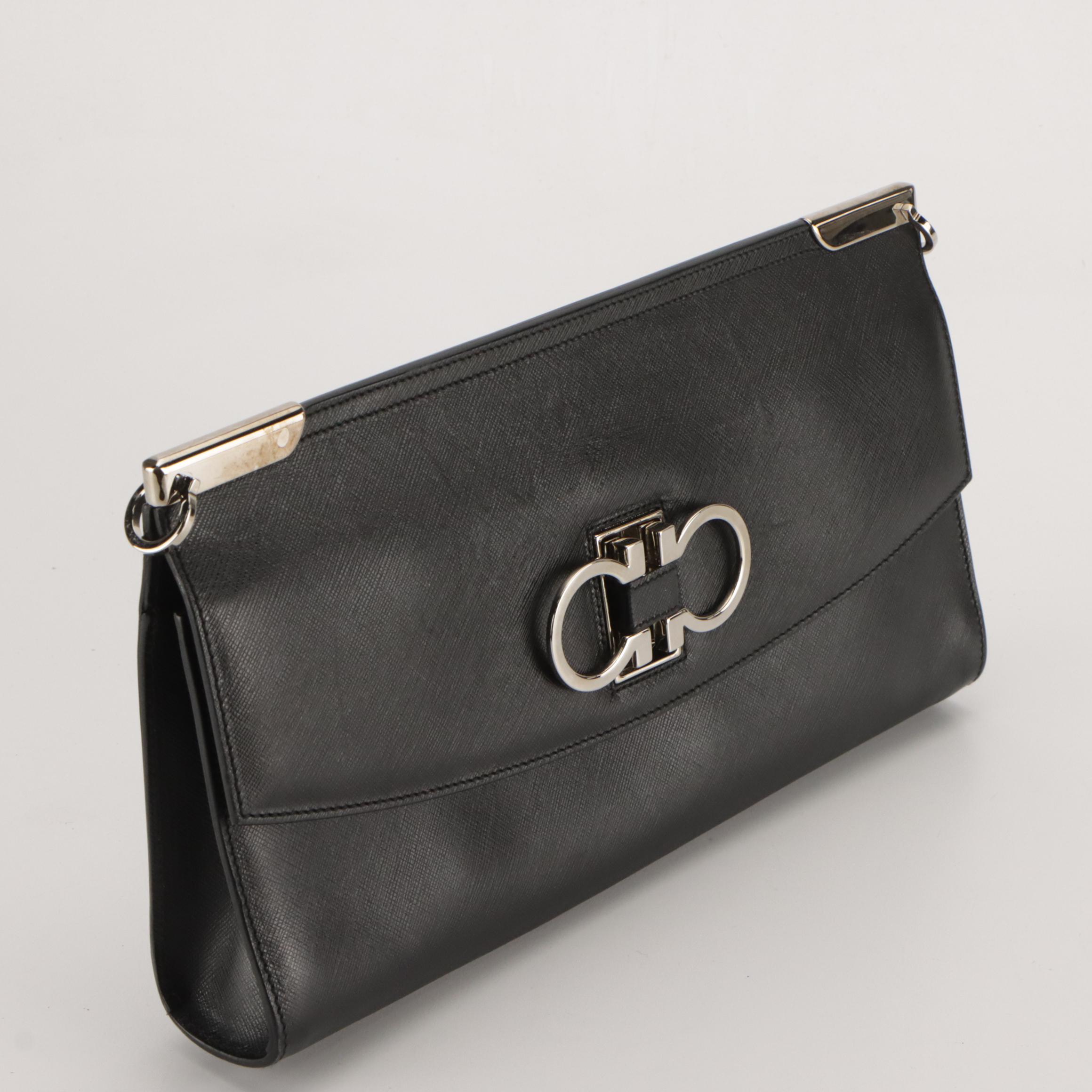 Salvatore Ferragamo Clutch and Worth New York Accordion Bags in Saffiano Leather