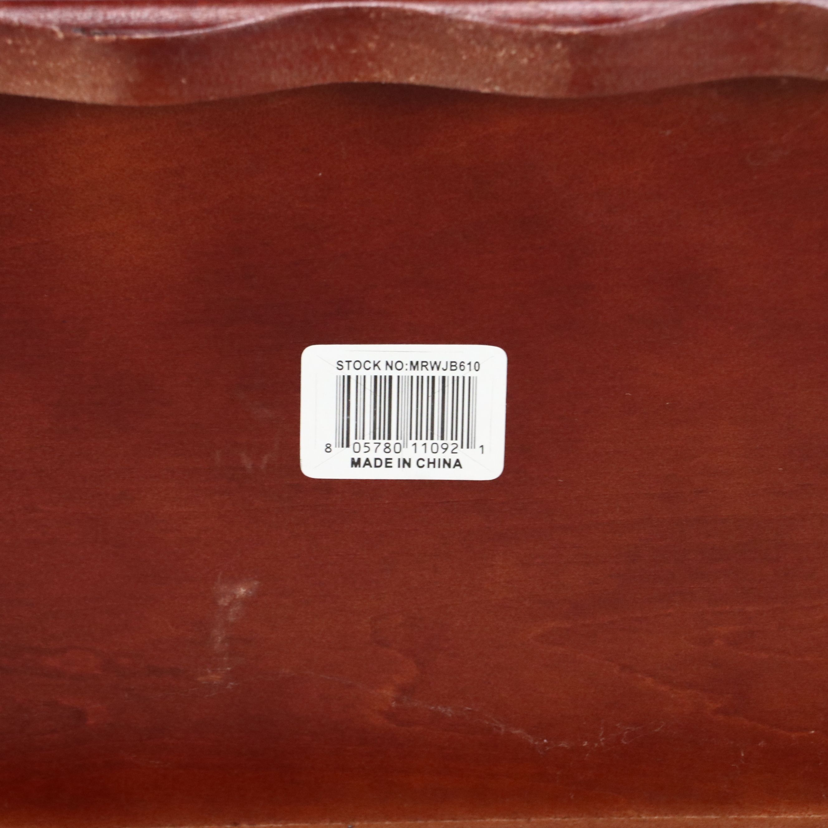 Faux Burl Wood Jewelry Chest