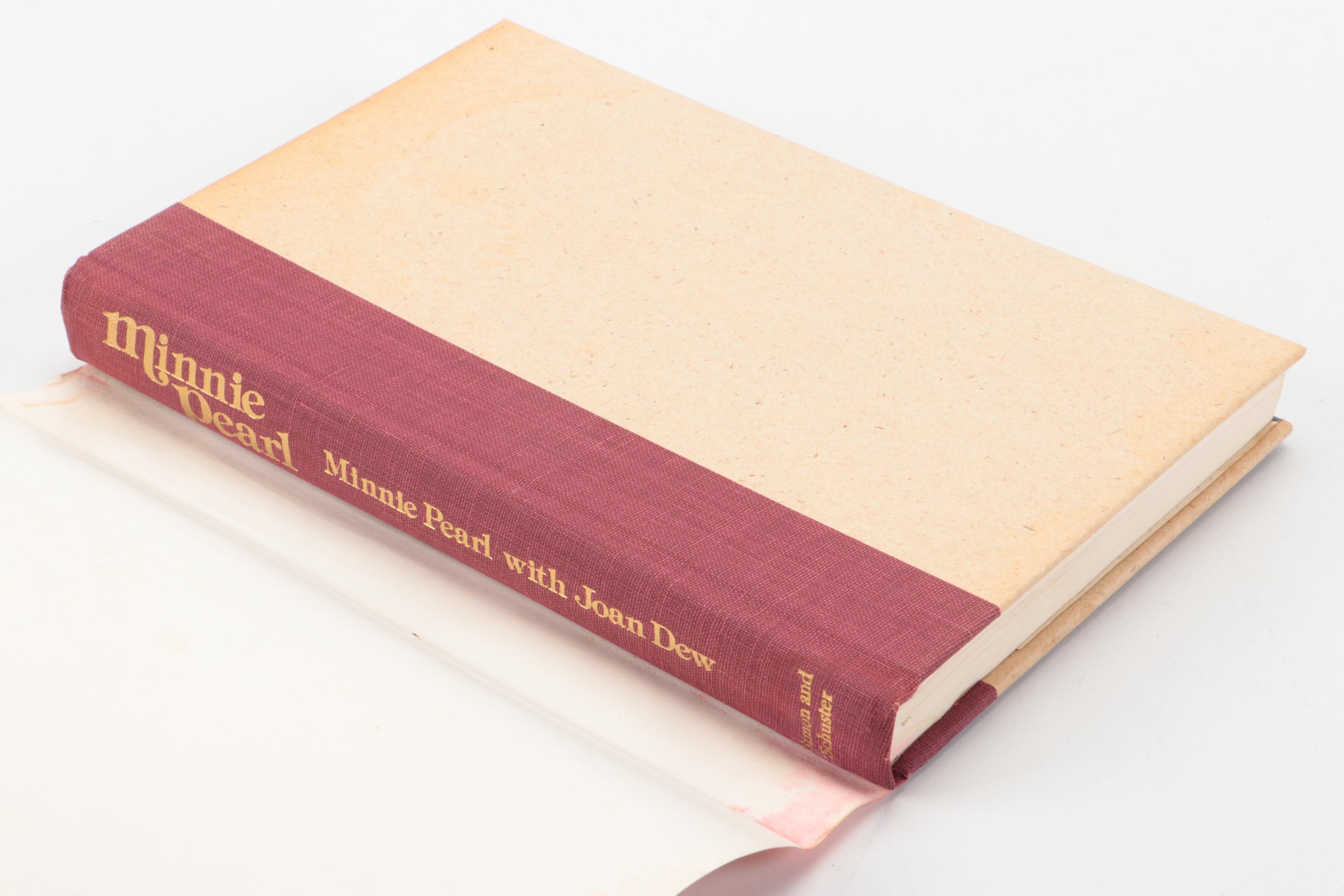 Signed "Minnie Pearl: An Autobiography" by Minnie Pearl, 1980