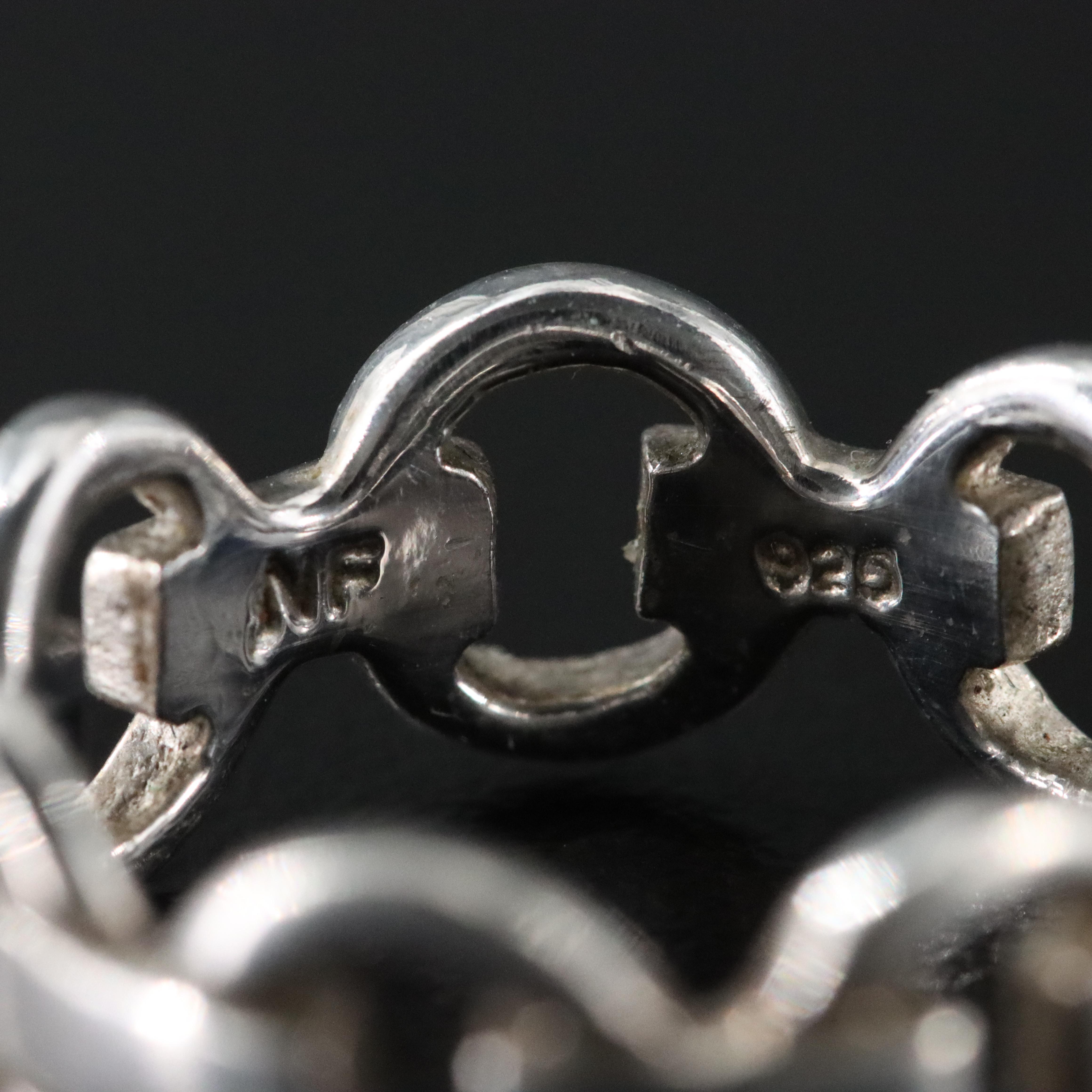 Sterling Link Ring