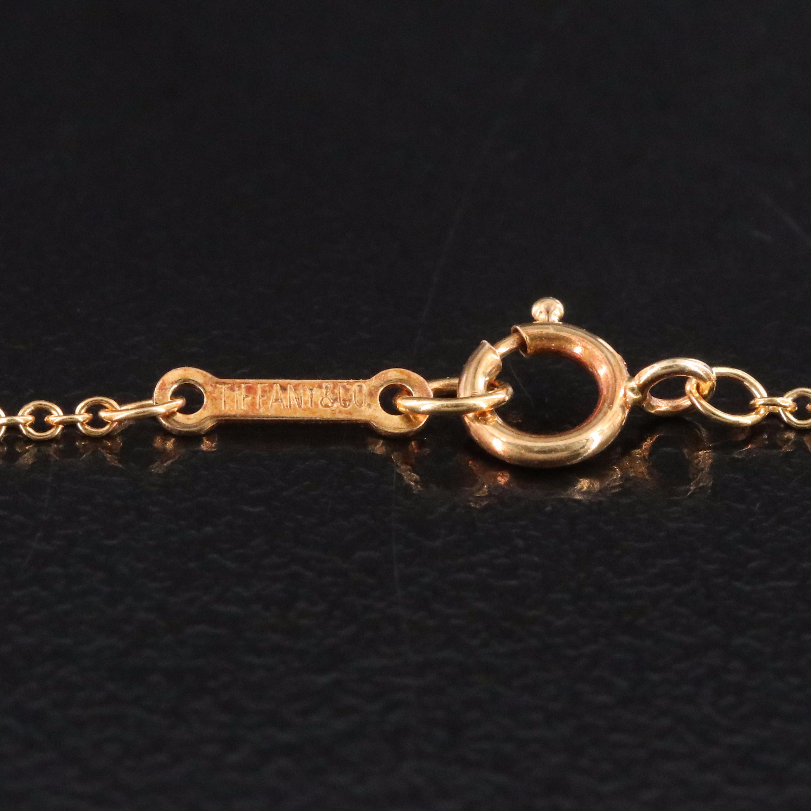 Elsa Peretti for Tiffany & Co. Bean Design 18K Necklace