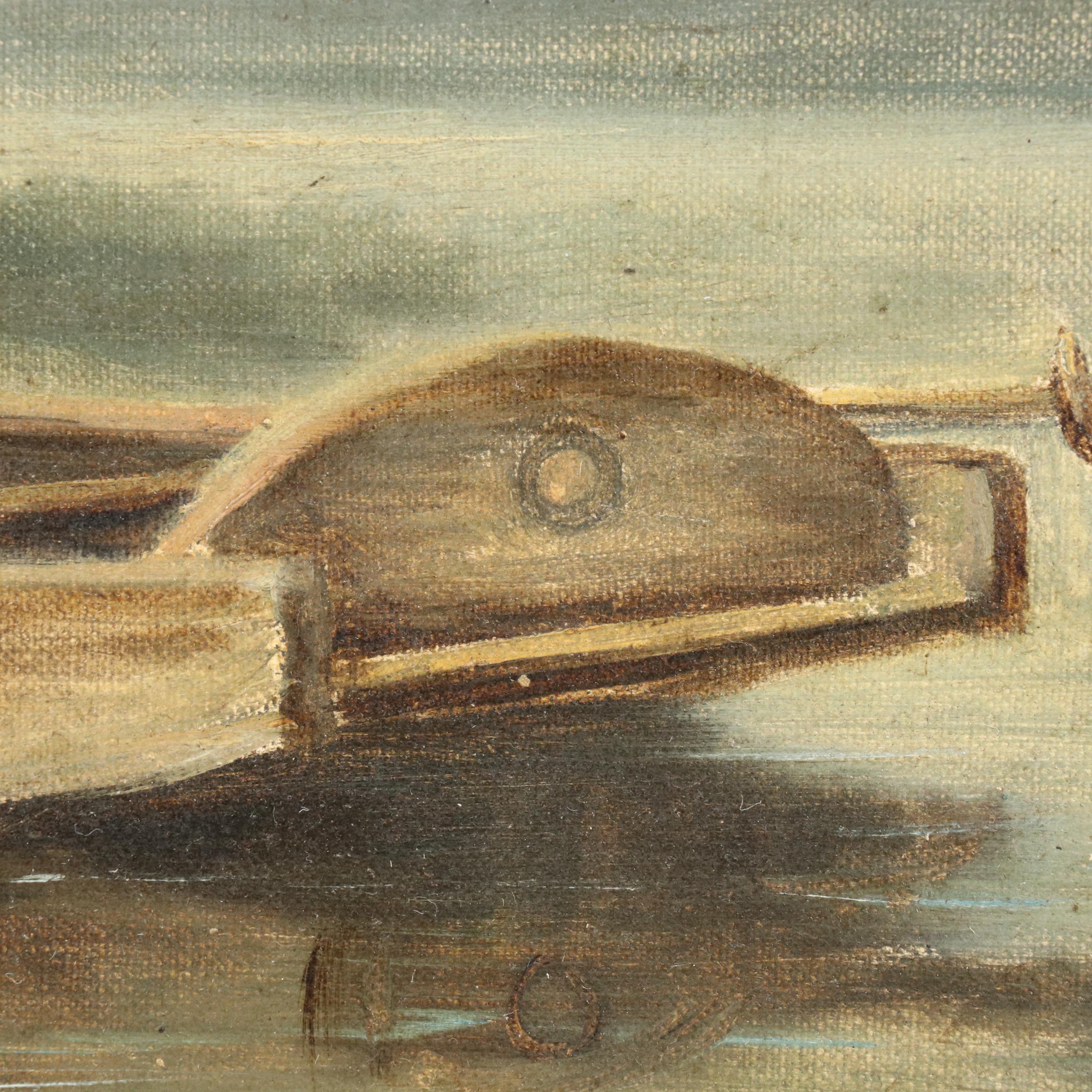 Hauck Oil Painting "Alone" After Heinrich Vosberg