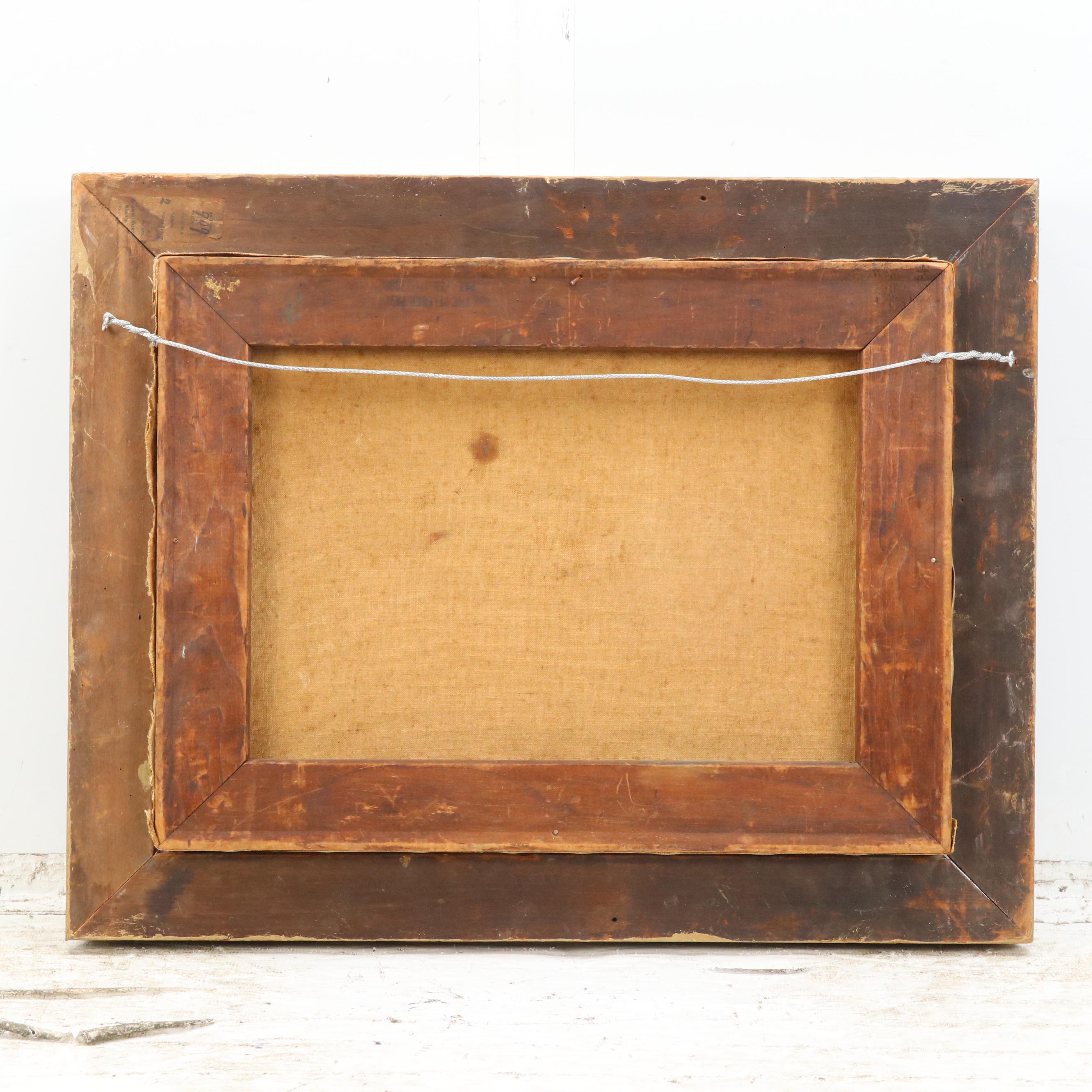 Hauck Oil Painting "Alone" After Heinrich Vosberg