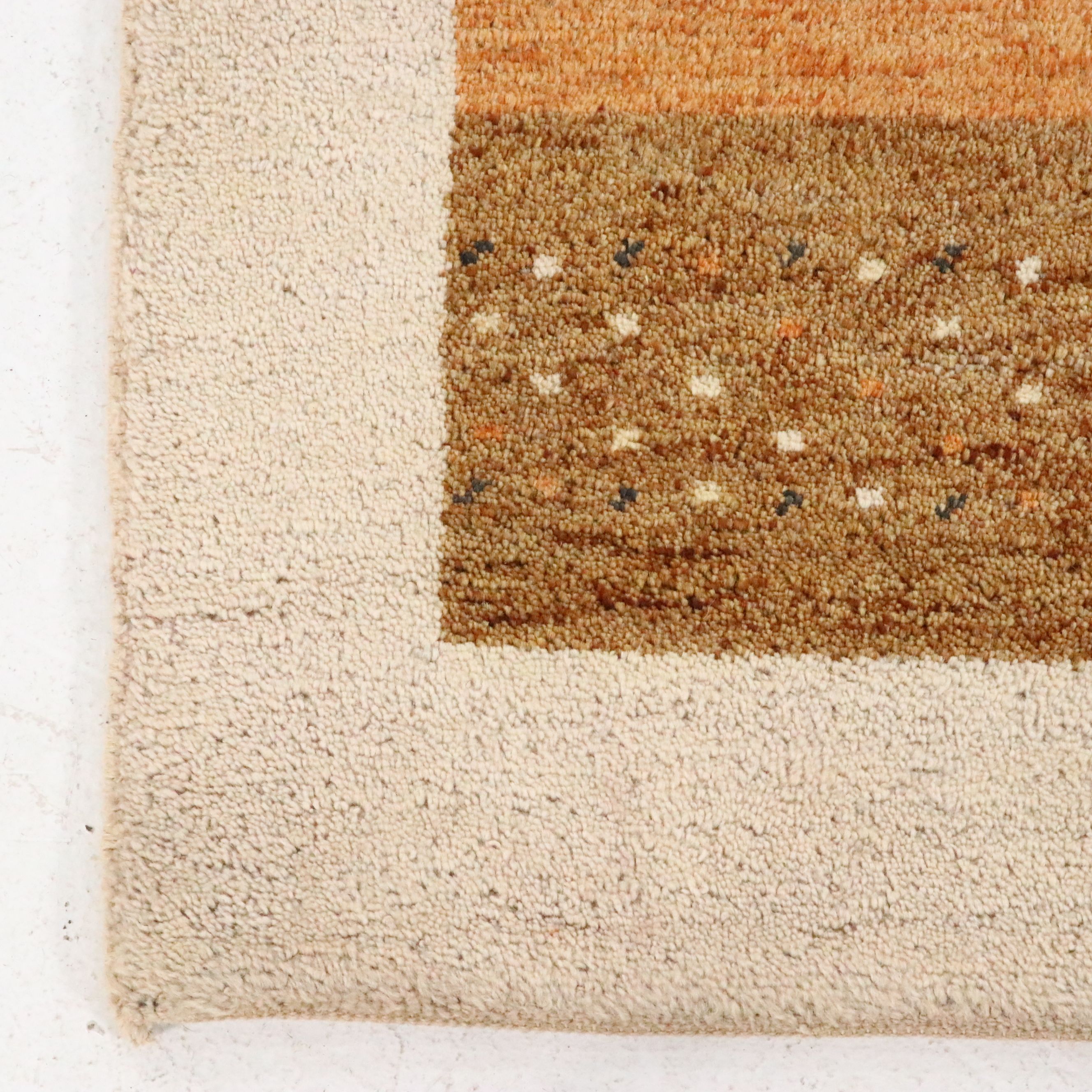 4' x 5'9 Hand-Knotted Indo-Persian Gabbeh Area Rug