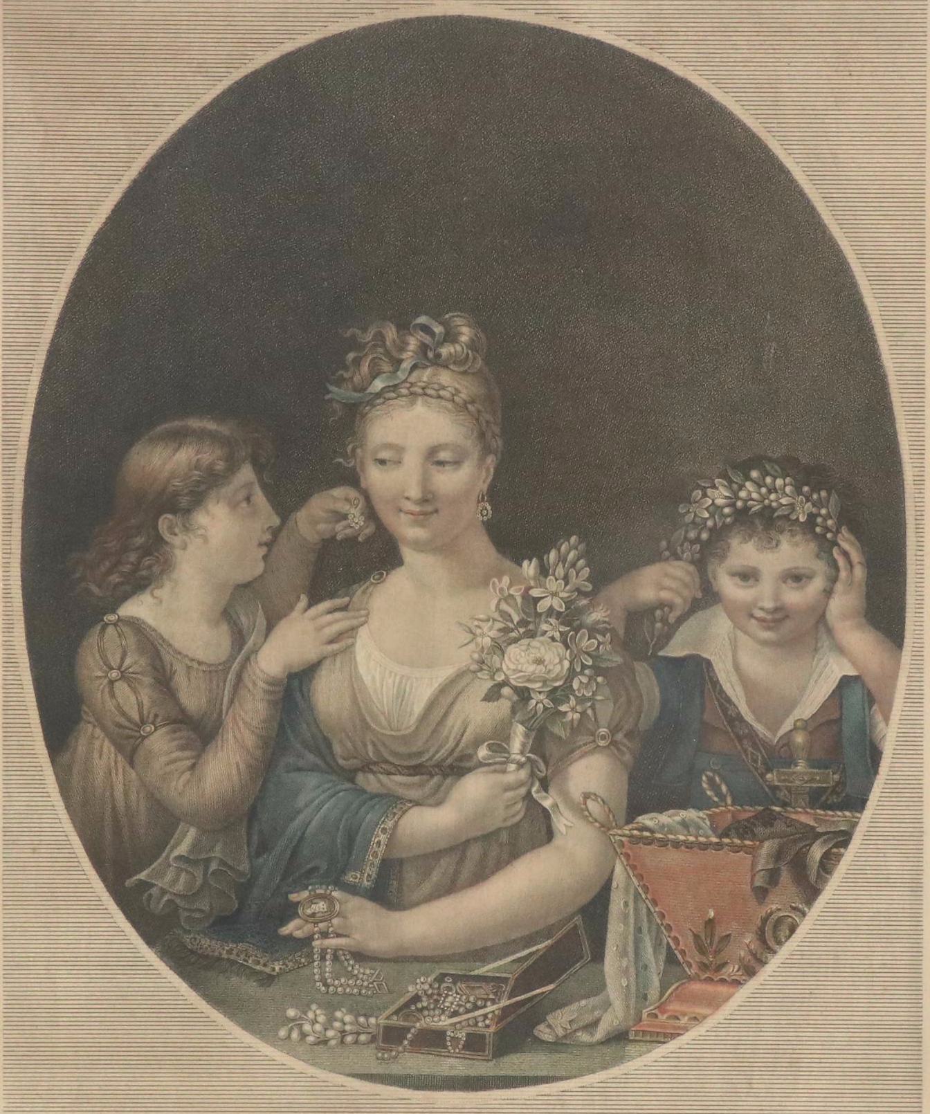 French Engraving "Ah! C'en est Fait je me Marie" After Jenny Berger-Desoras