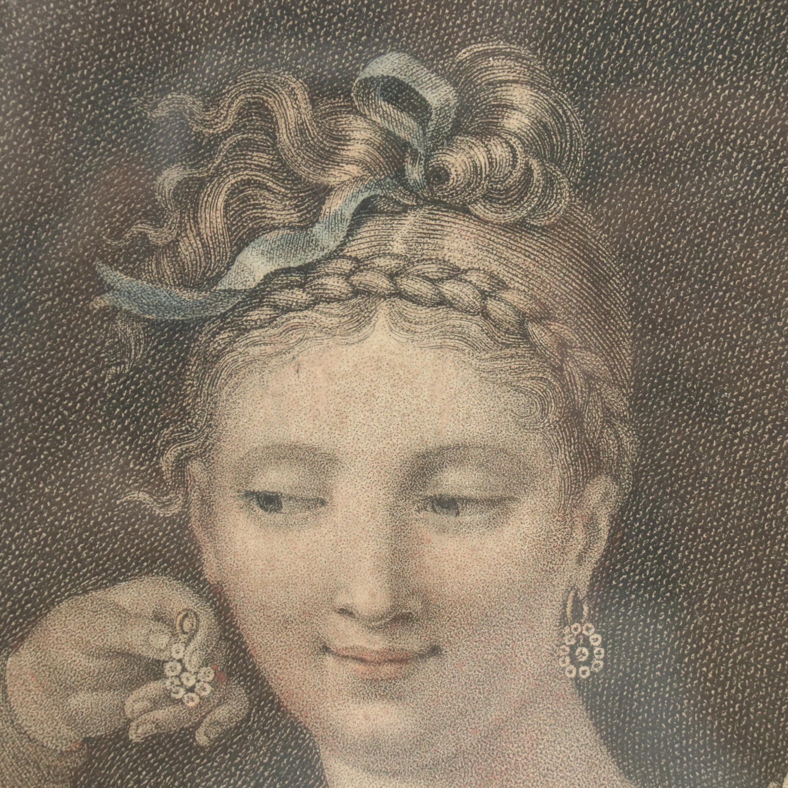 French Engraving "Ah! C'en est Fait je me Marie" After Jenny Berger-Desoras