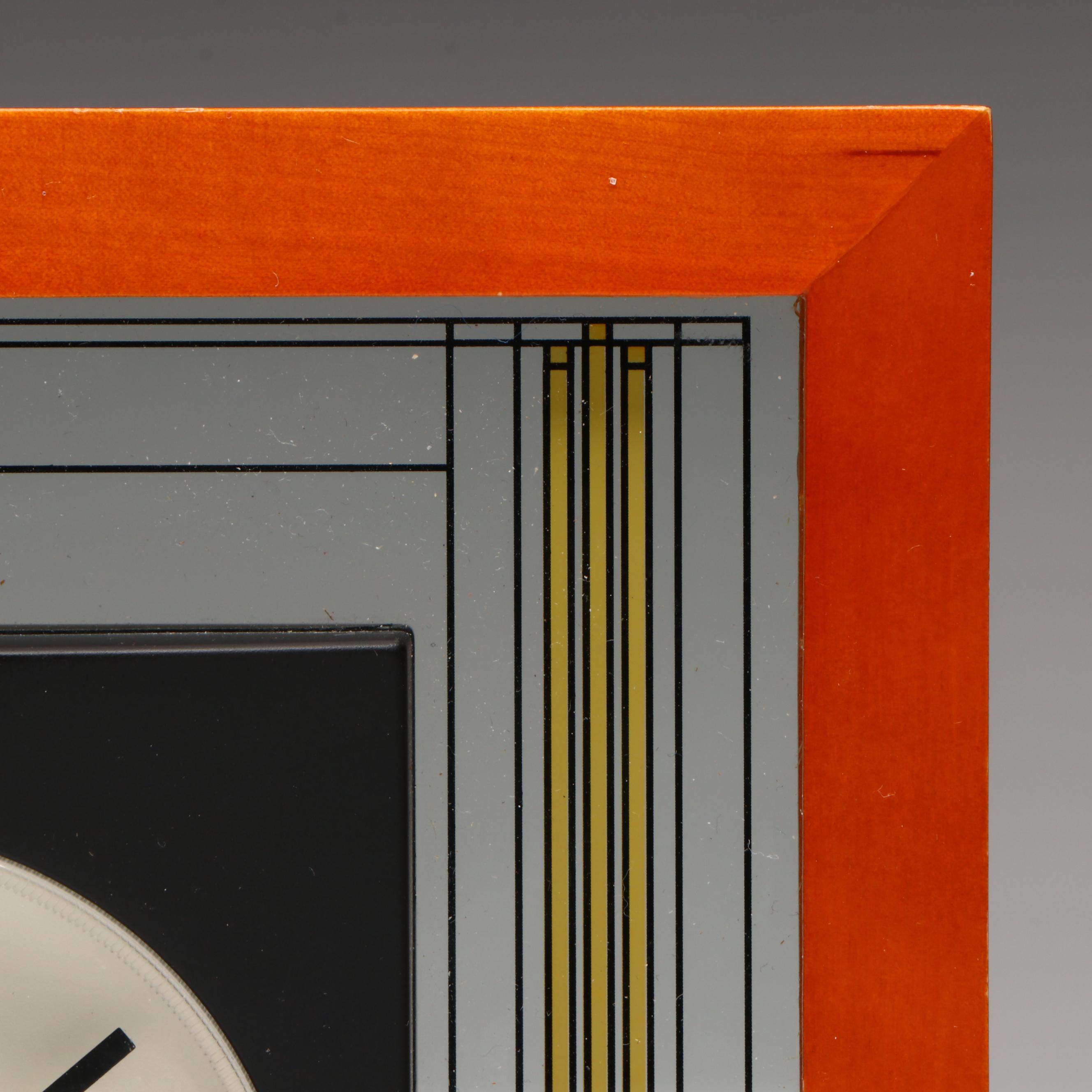 MCM Style Frank Lloyd Wright for Bulova Desk Clock
