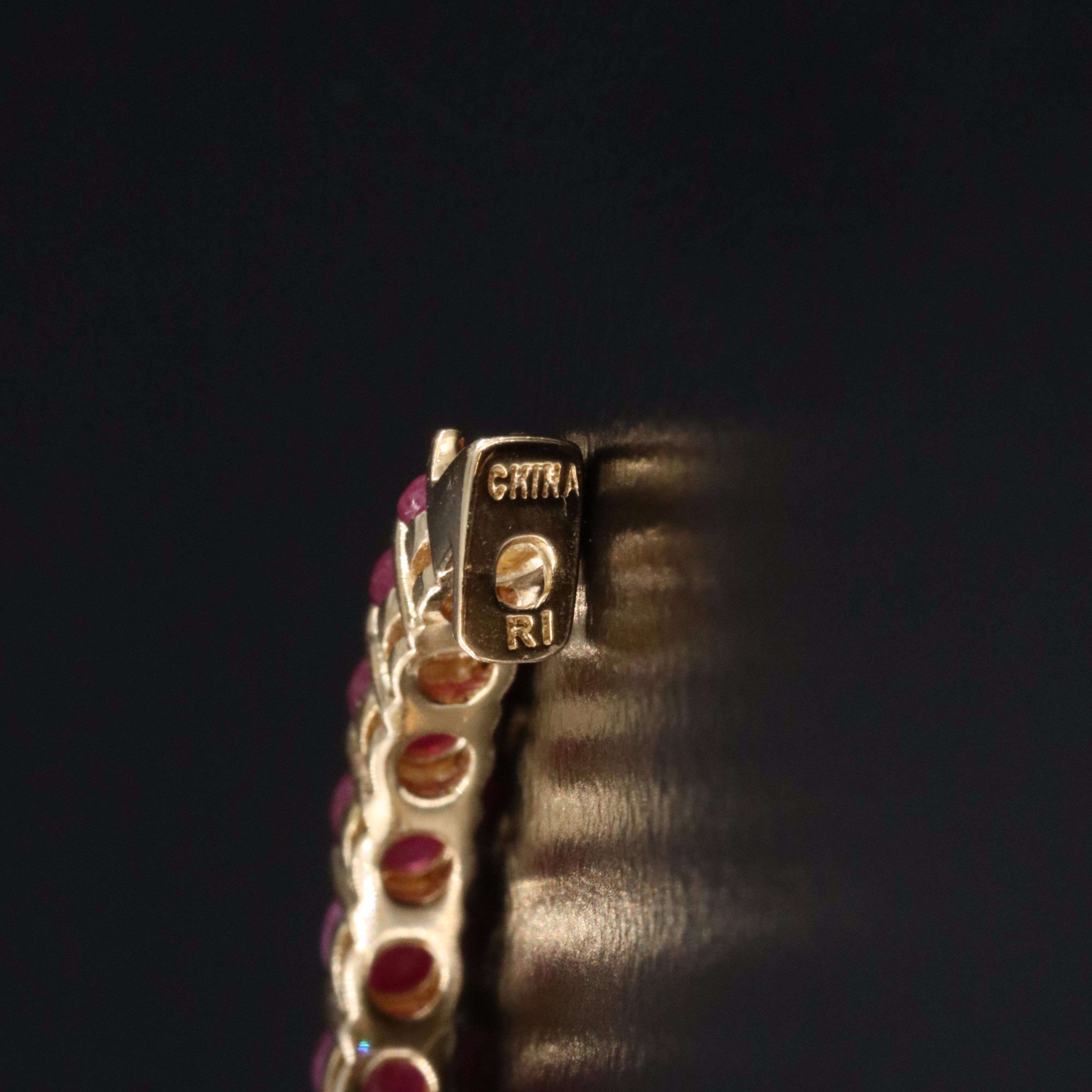 Sterling Reversible Ruby and Sapphire Hoop Earrings