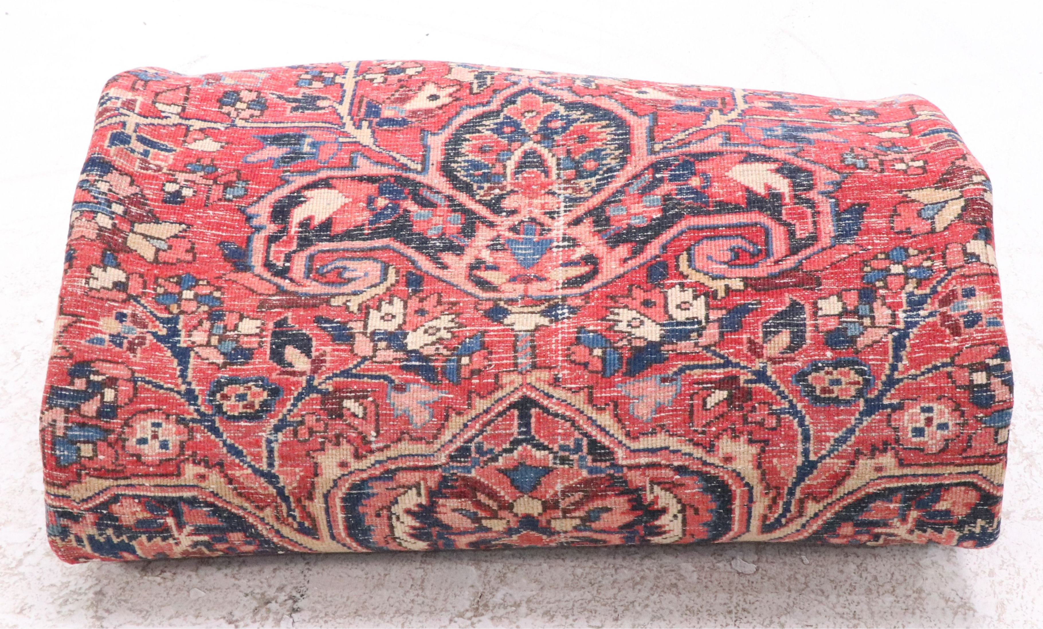 8'11 x 11'11 Hand-Knotted Persian Heriz Area Rug