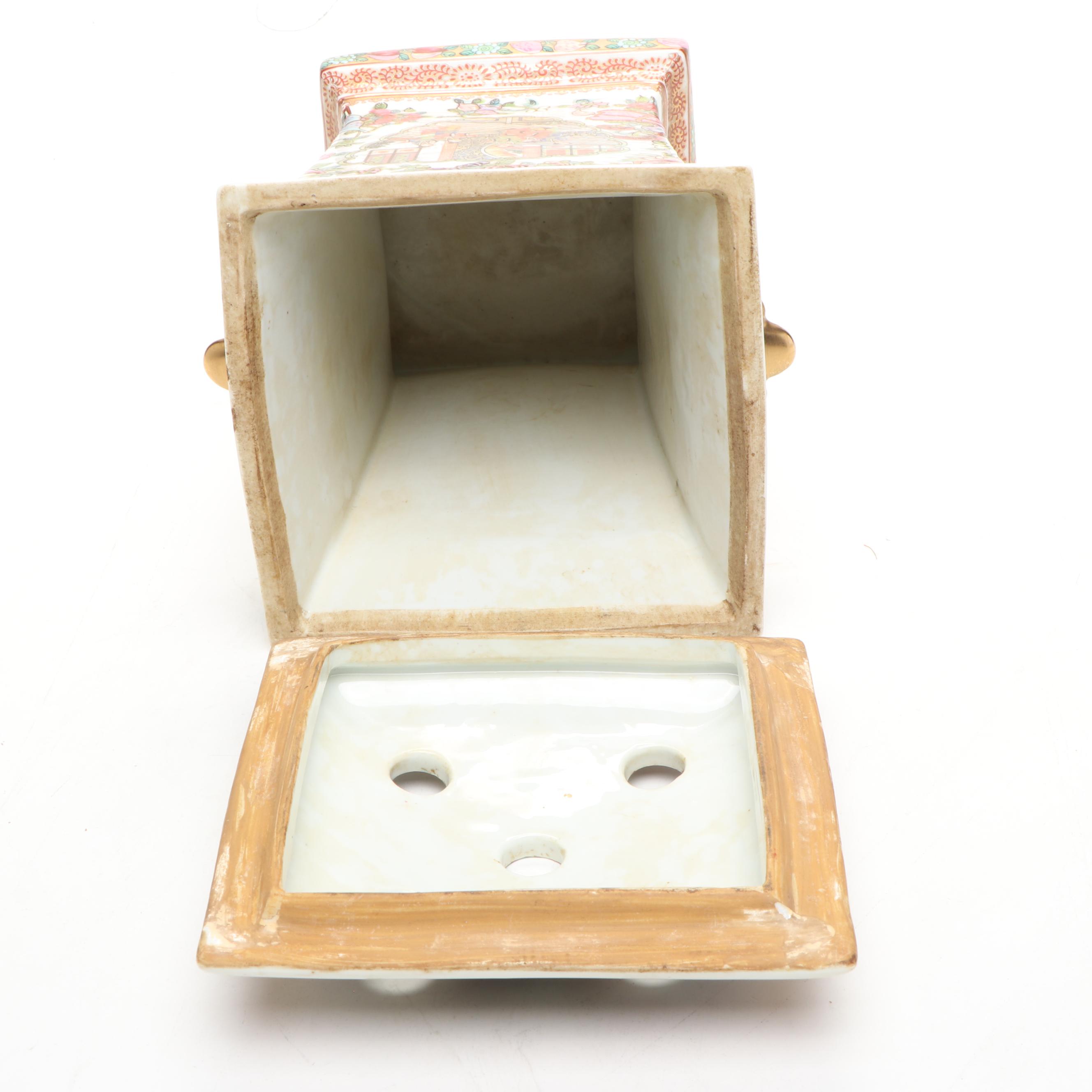 Chinese Famille Rose Porcelain Bough Pot