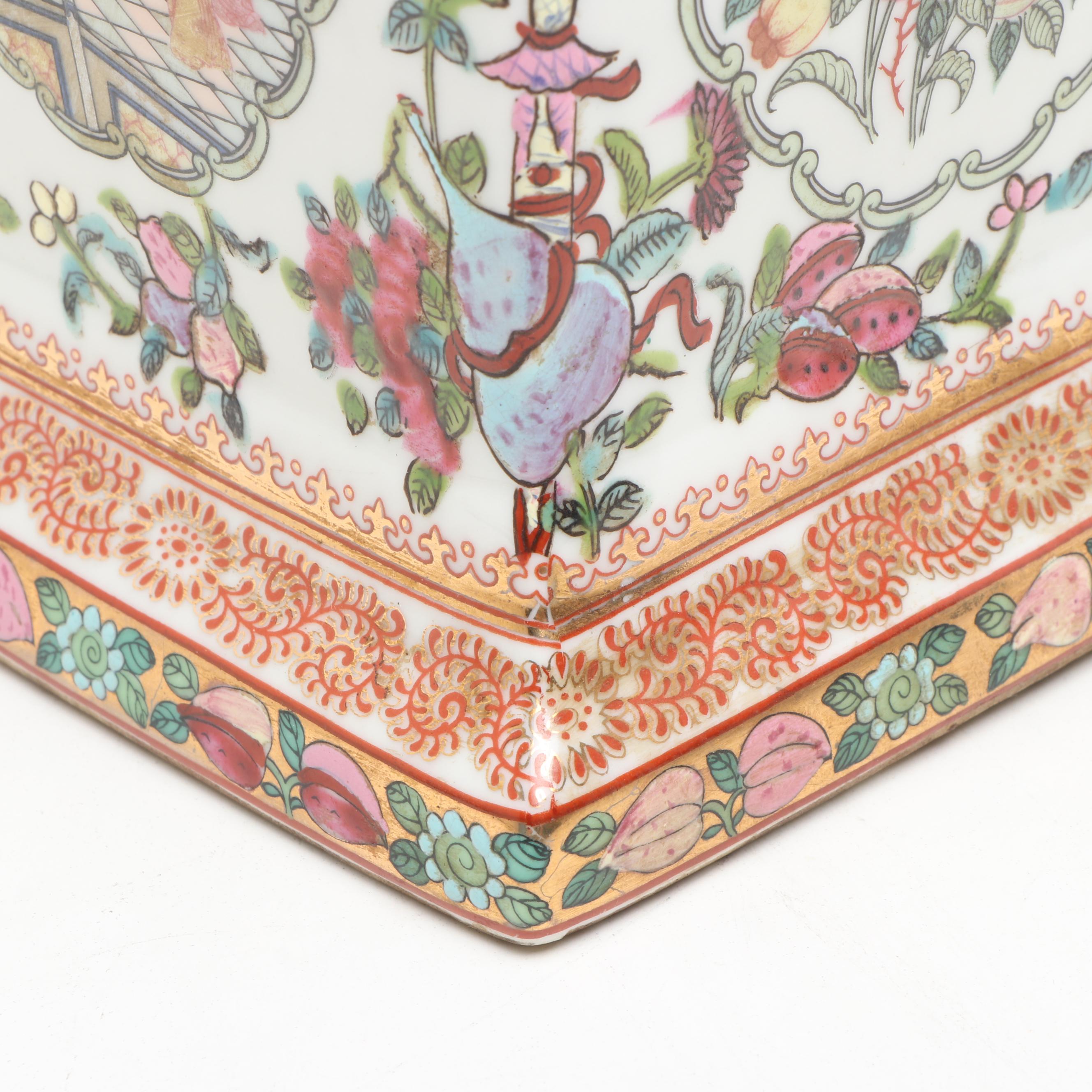 Chinese Famille Rose Porcelain Bough Pot