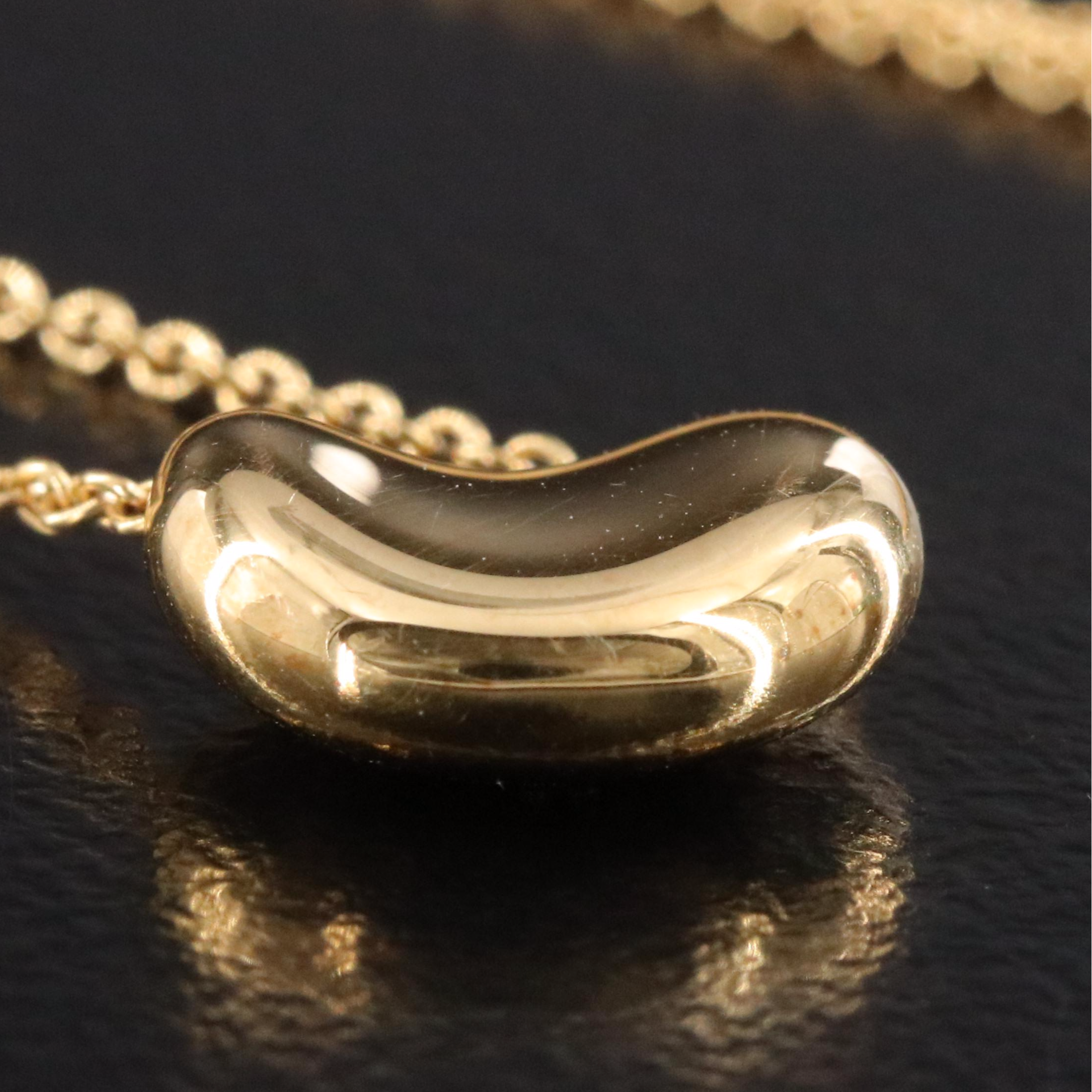Elsa Peretti for Tiffany & Co. Bean Design 18K Necklace