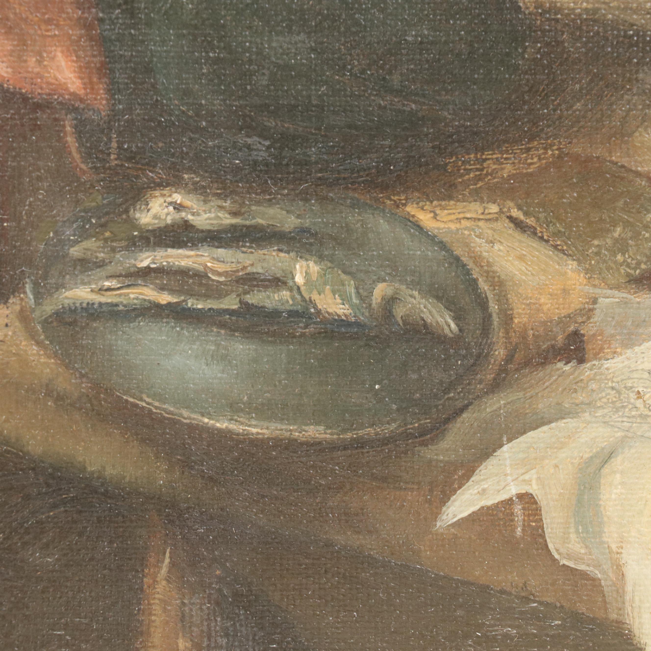 After Adriaen van Ostade Oil Painting "The Herring Eater"