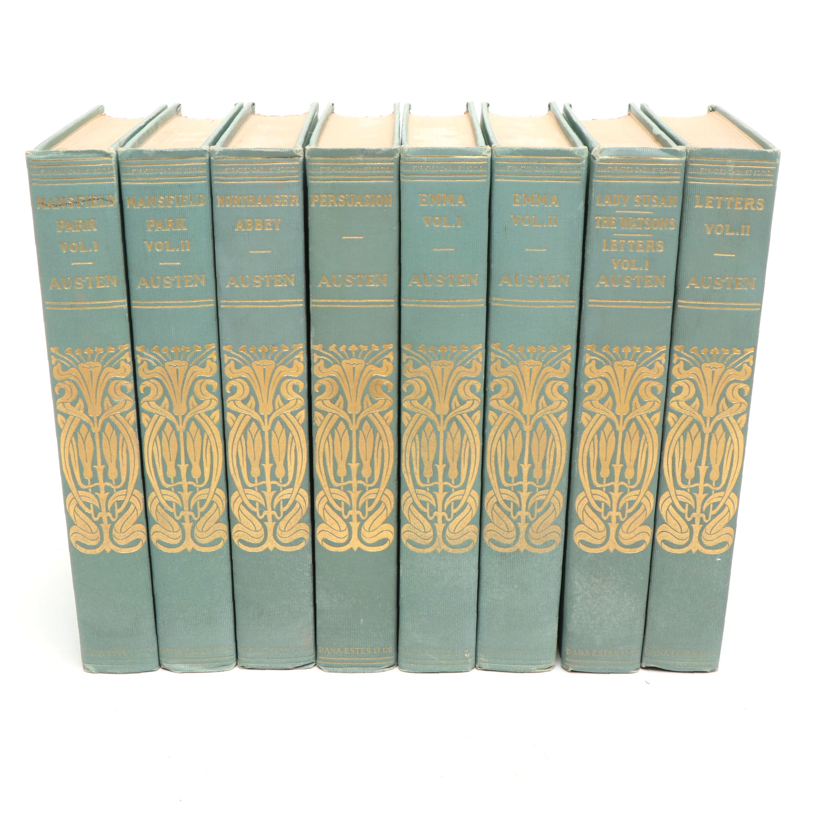 Illustrated Cabinet Edition "The Works of Jane Austen" Partial Set, circa 1910