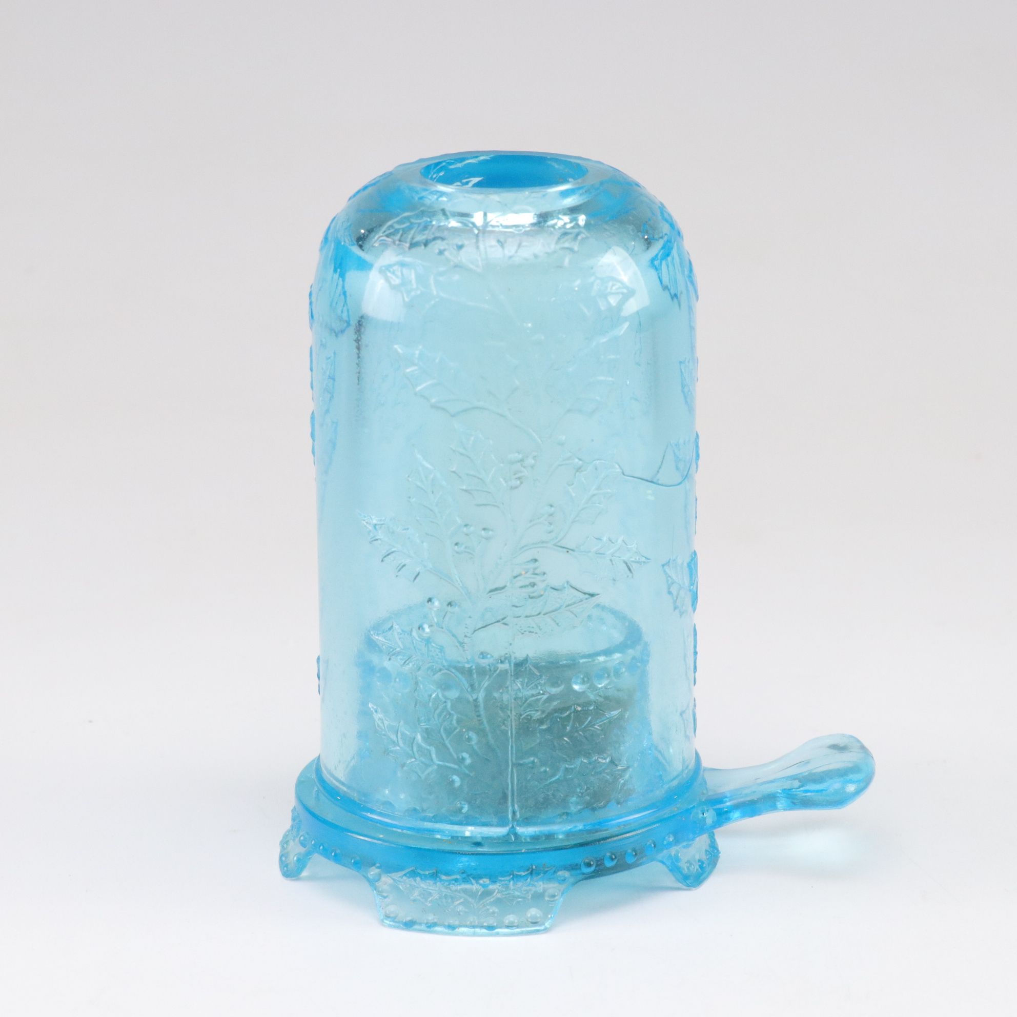 Mosser Glass "Azure" Fairy Lamp, Degenhart Bicentennial Bell and More Blue Glass