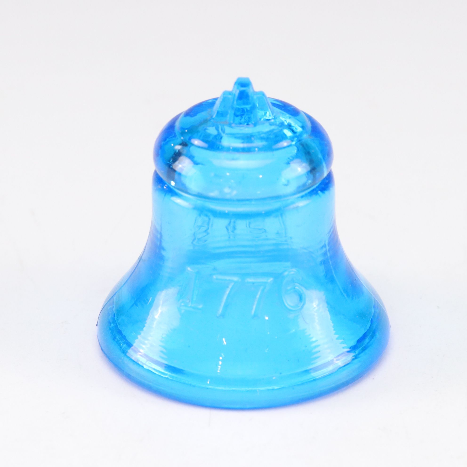 Mosser Glass "Azure" Fairy Lamp, Degenhart Bicentennial Bell and More Blue Glass