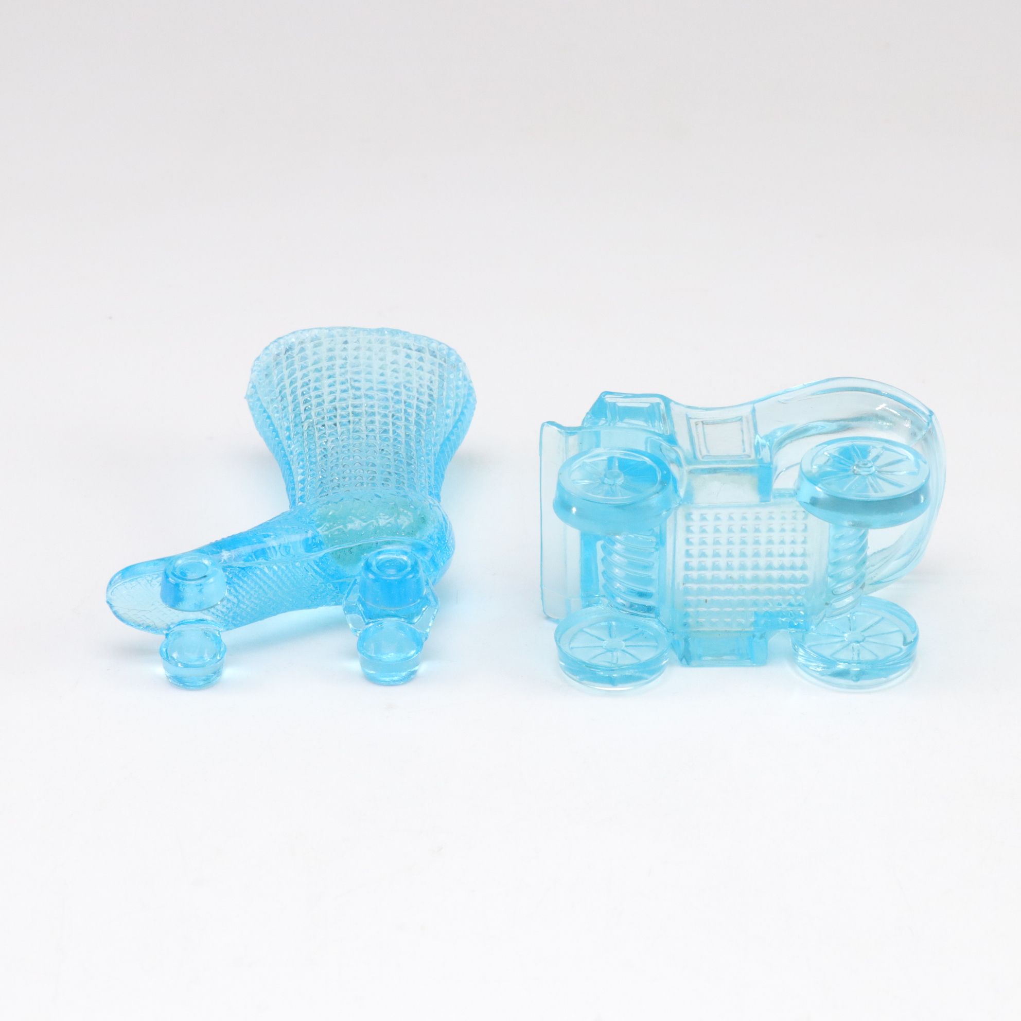 Mosser Glass "Azure" Fairy Lamp, Degenhart Bicentennial Bell and More Blue Glass