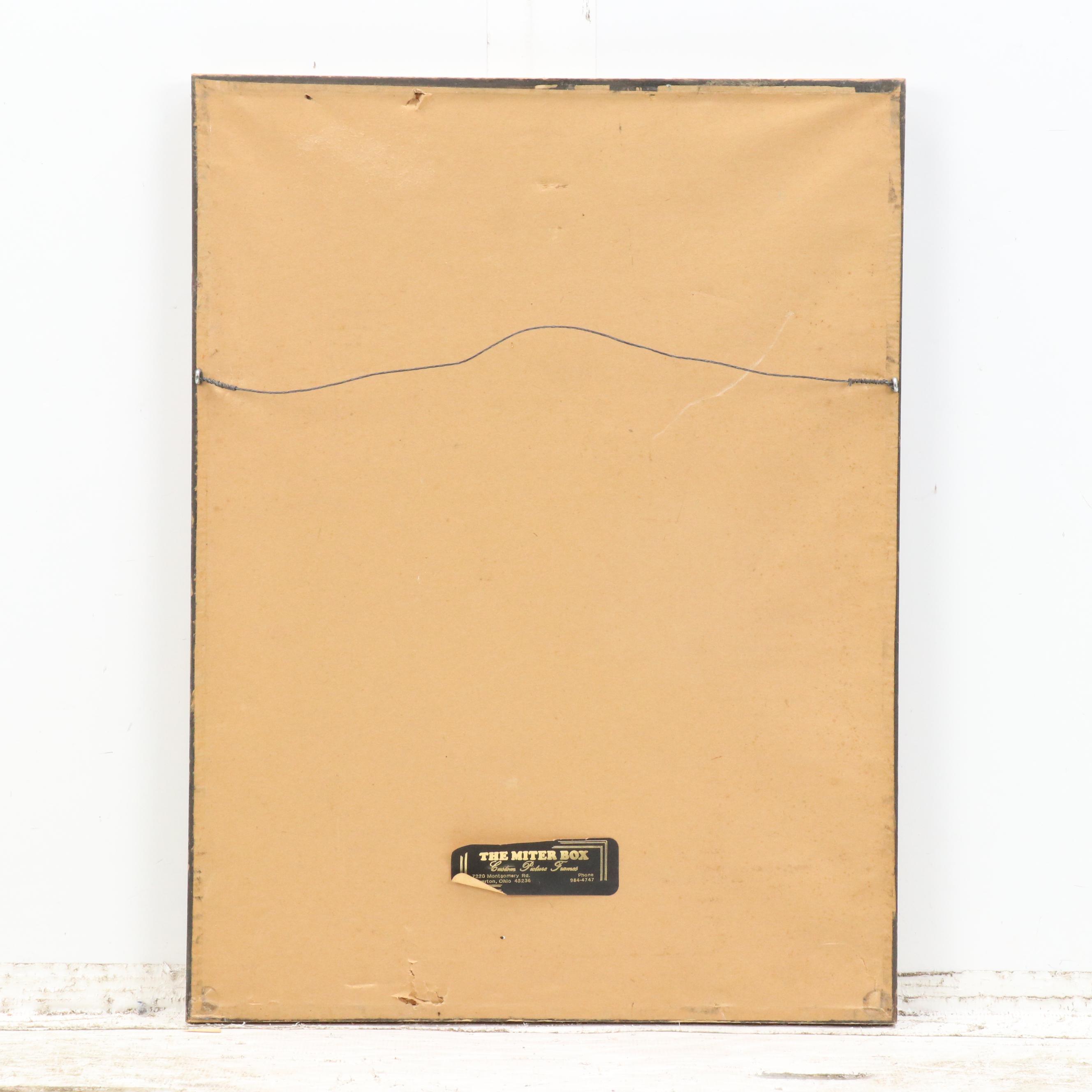 Chinese Painting on Silk of Lilies