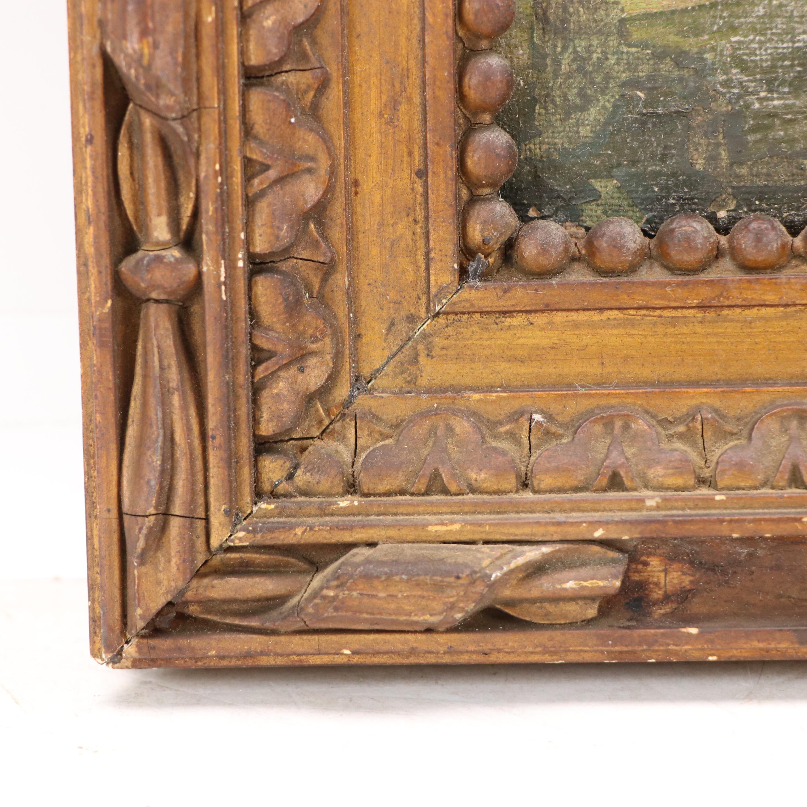 Anna Hunt Reproduction Seascape Oil Painting of Tumultuous Waves, 1903