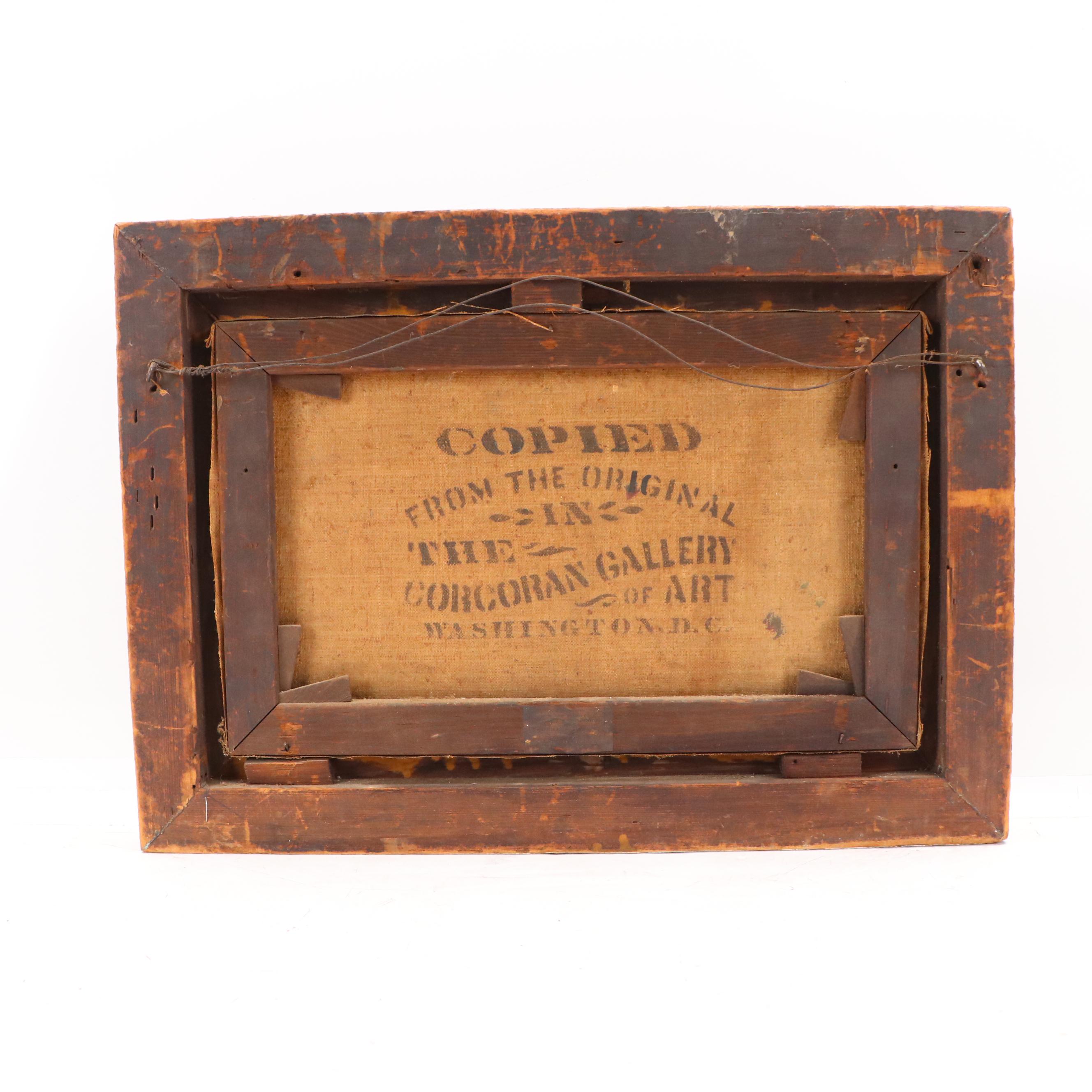 Anna Hunt Reproduction Seascape Oil Painting of Tumultuous Waves, 1903