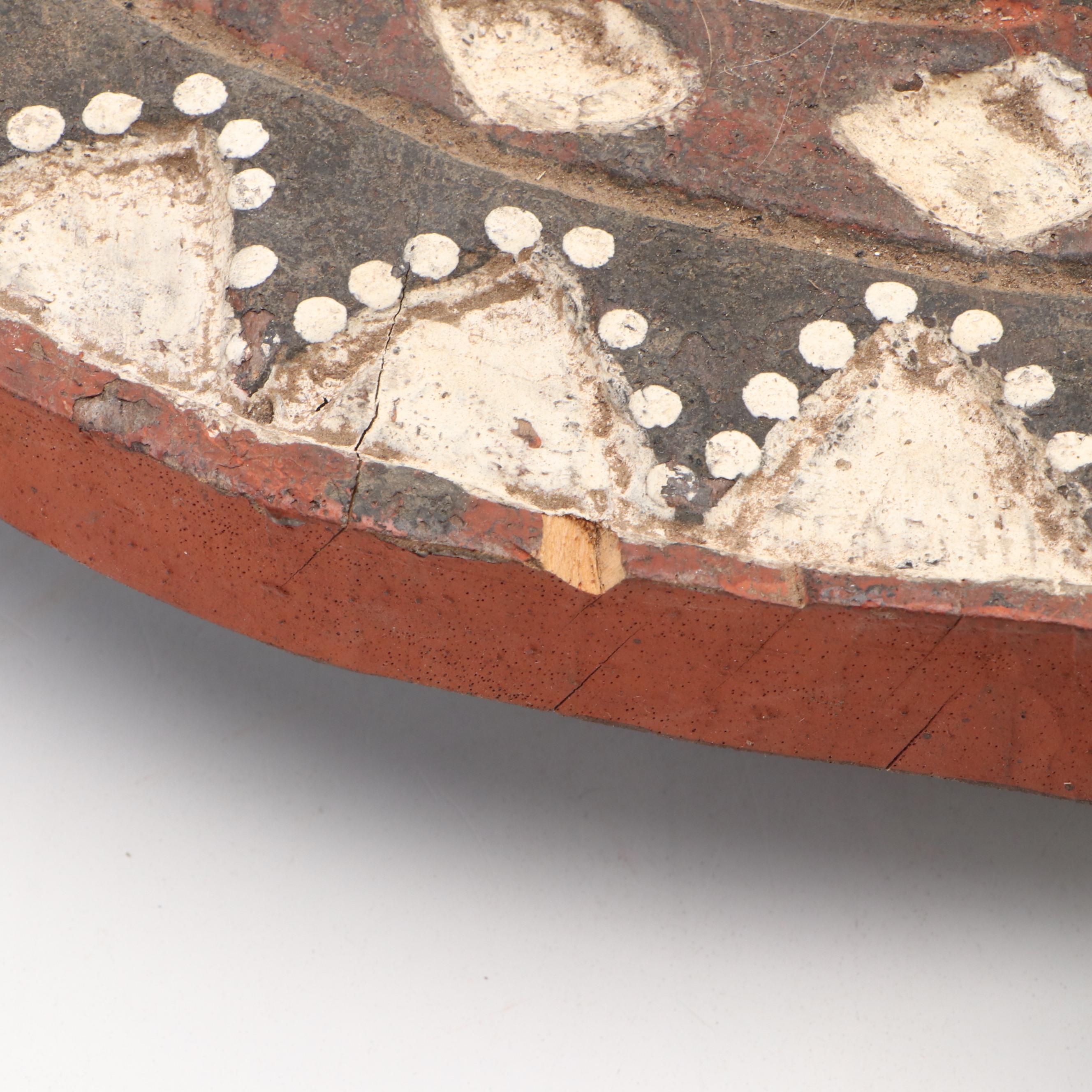 West African Burkina Faso Hand-Carved Bobo-Bwa Sun Mask