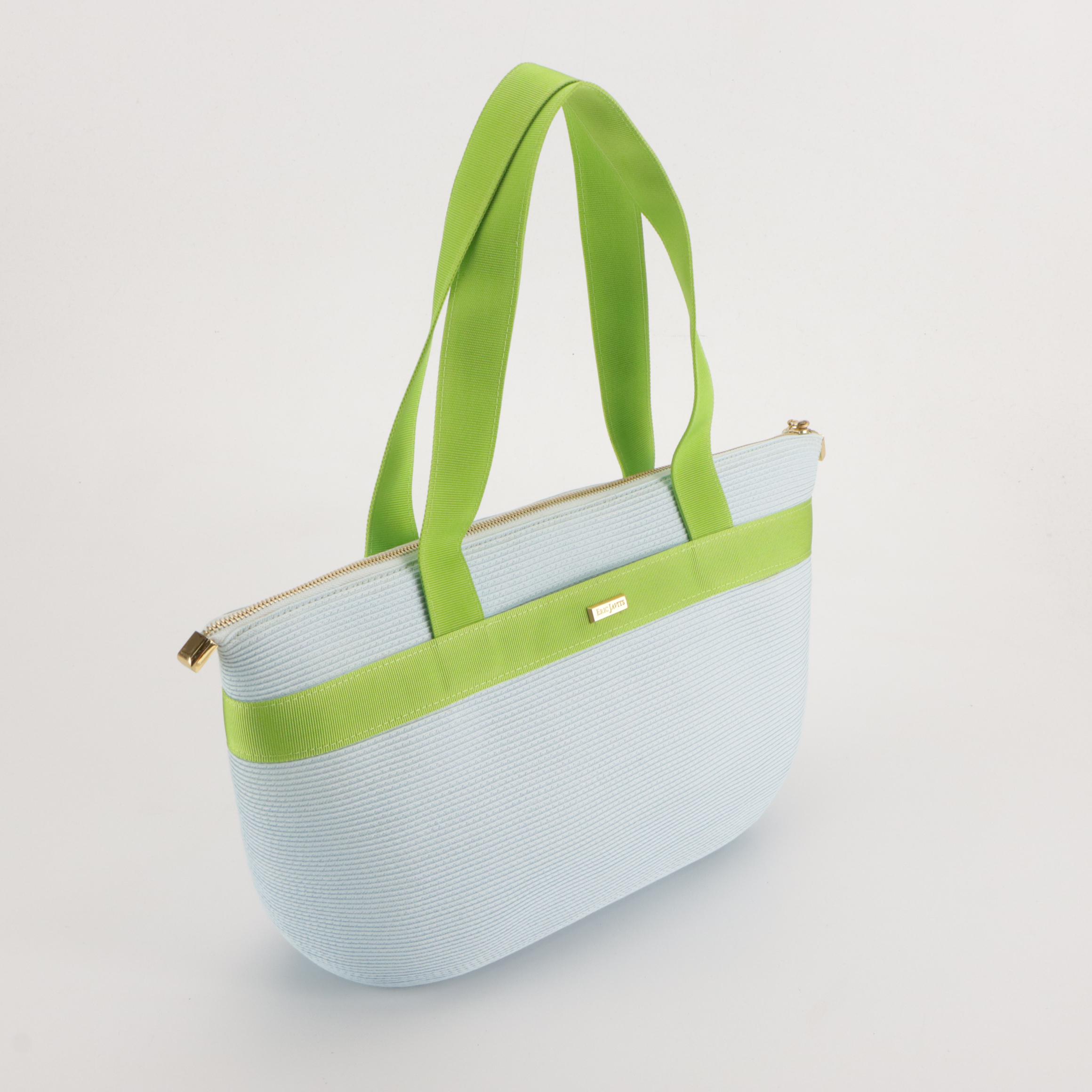 Salvatore Ferragamo Floral Fish Printed Clear PVC and Eric Javits Shoulder Bags