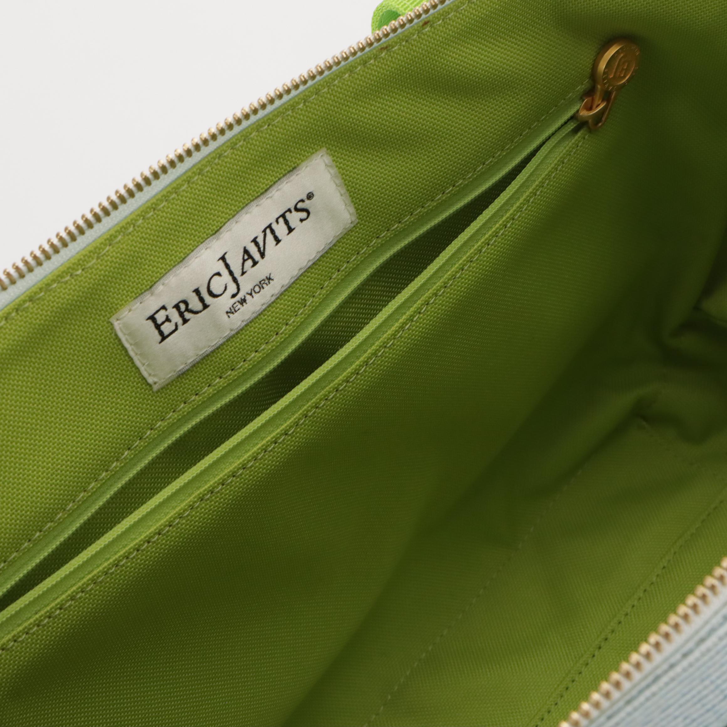 Salvatore Ferragamo Floral Fish Printed Clear PVC and Eric Javits Shoulder Bags