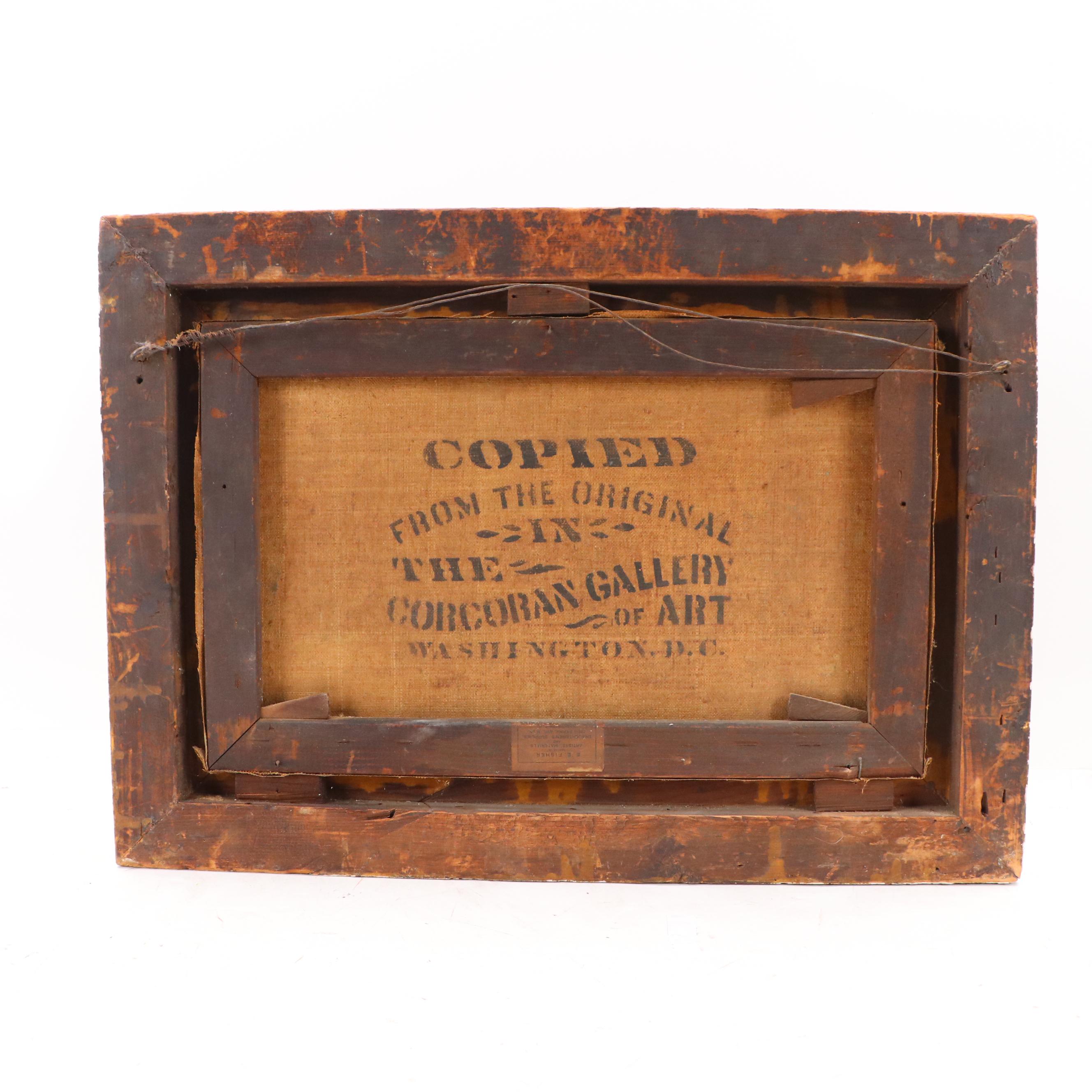 Anna Hunt Reproduction Nocturne Seascape Oil Painting of Waves, 1903