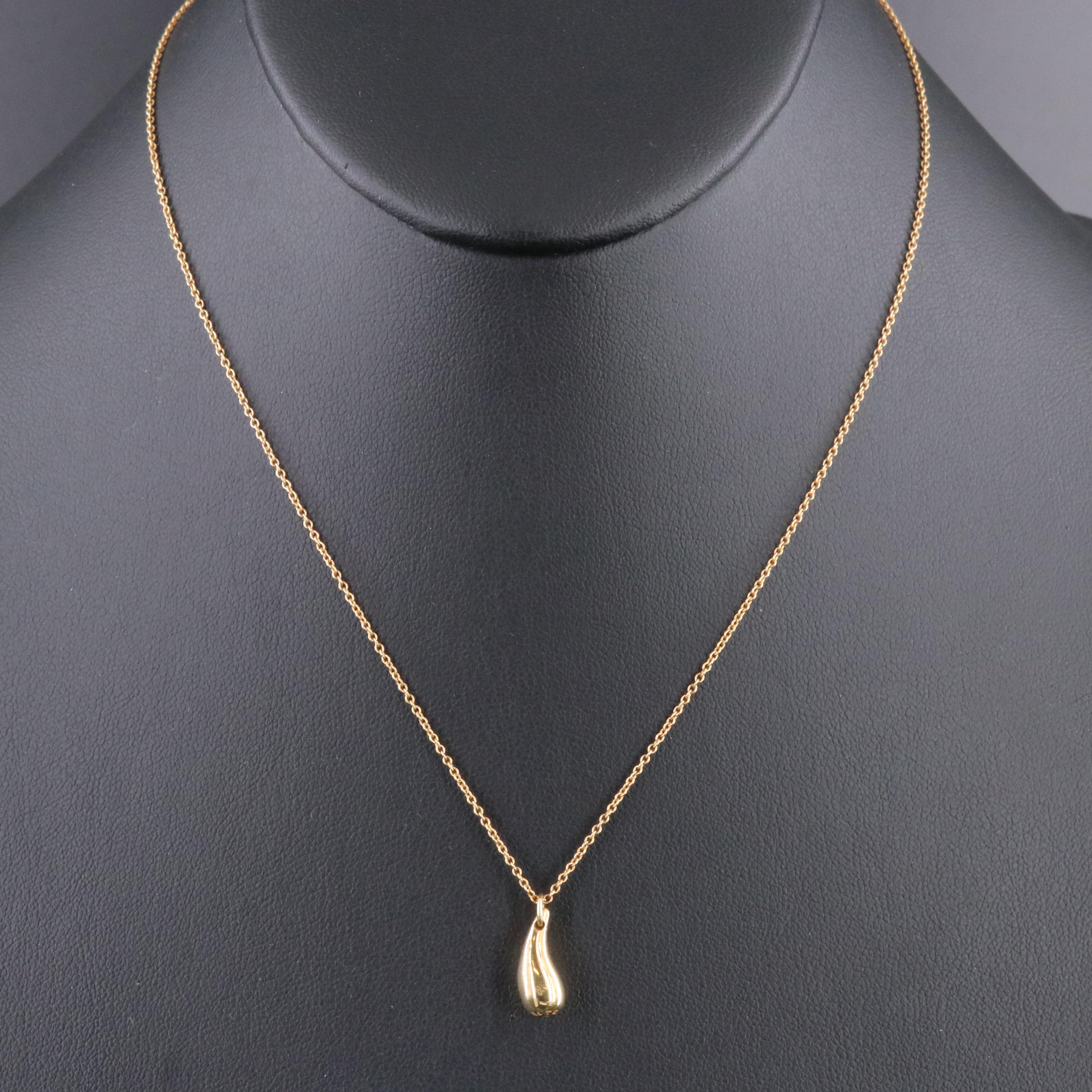 Elsa Peretti for Tiffany & Co. 18K Teardrop Necklace