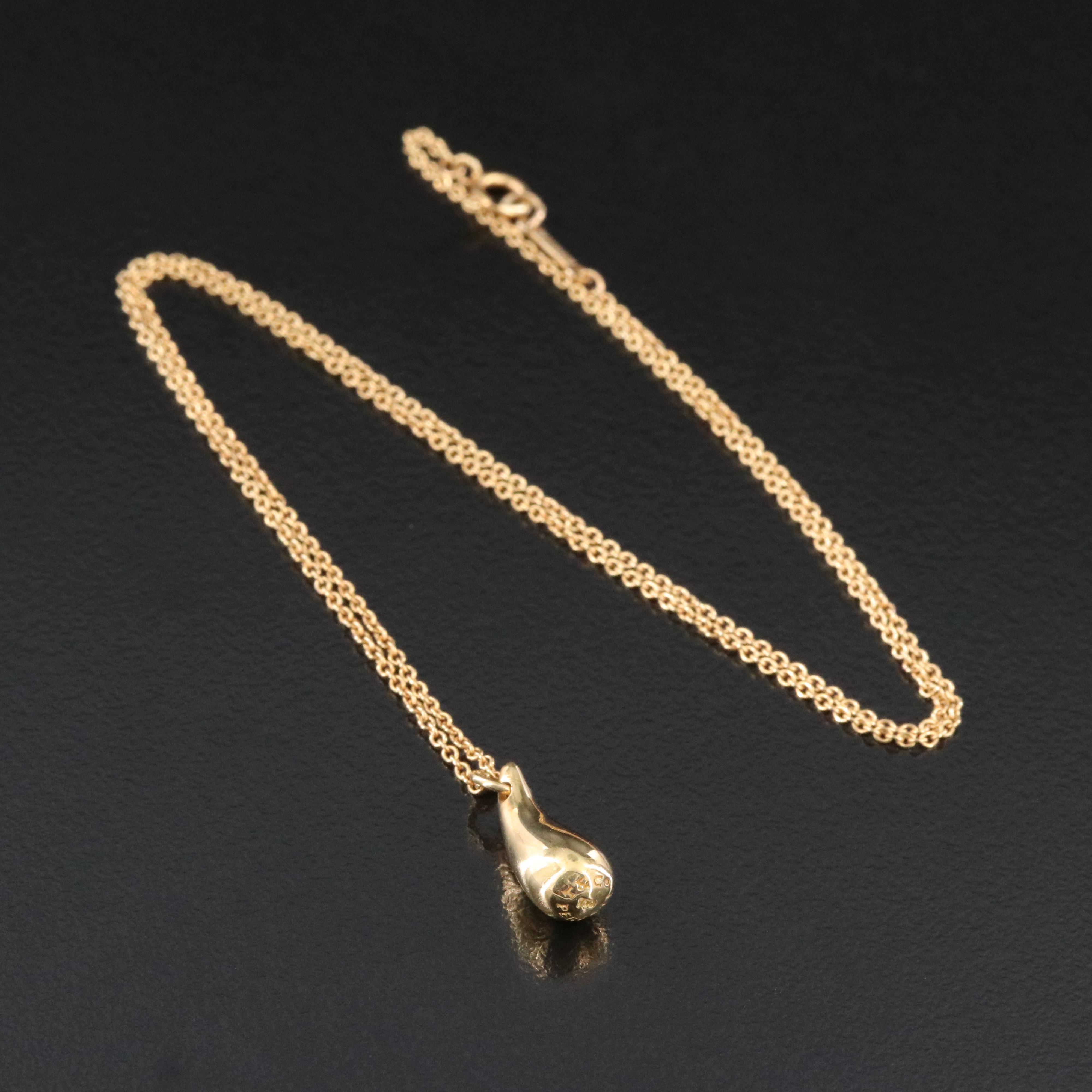 Elsa Peretti for Tiffany & Co. 18K Teardrop Necklace