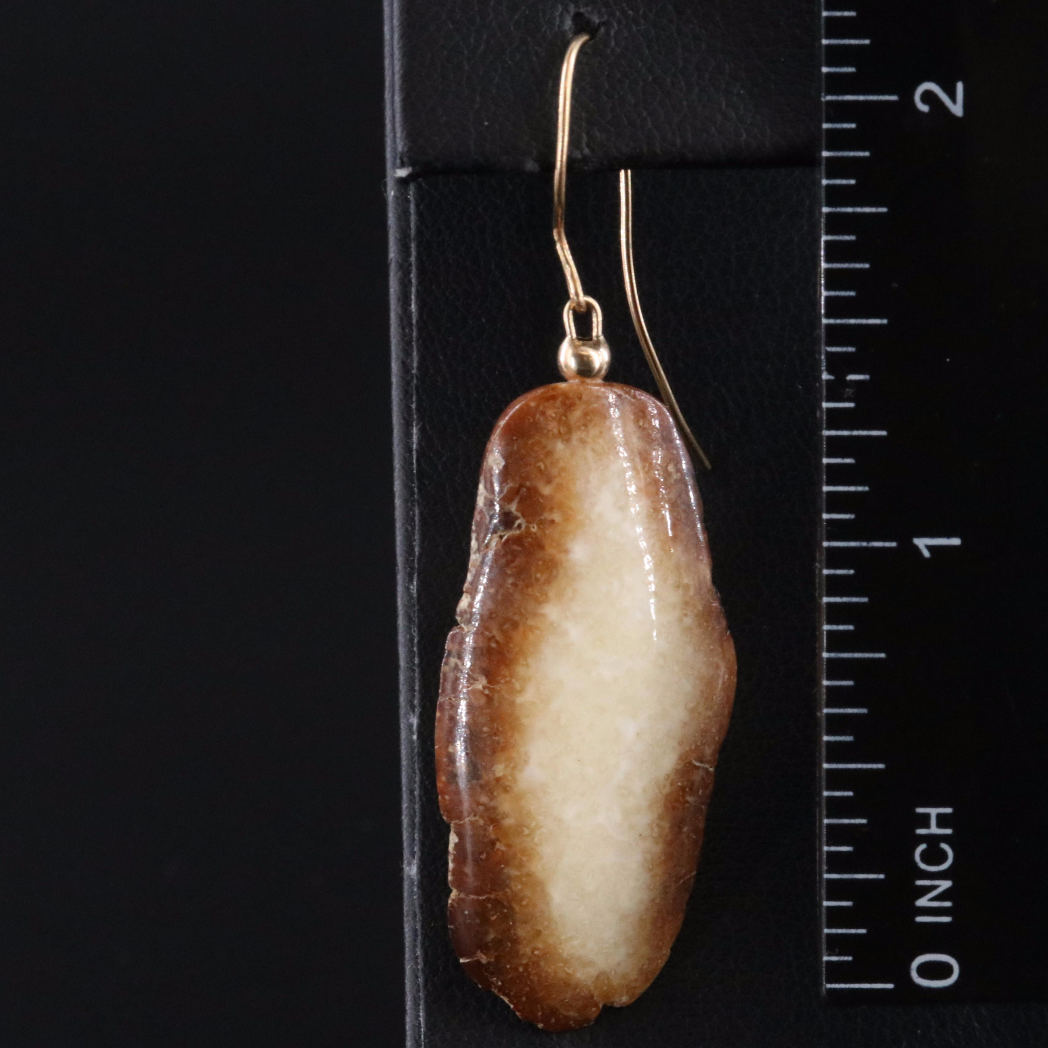 Cha Rnacircle Carved Fossil Walrus Tusk Pendant Necklace and Earrings