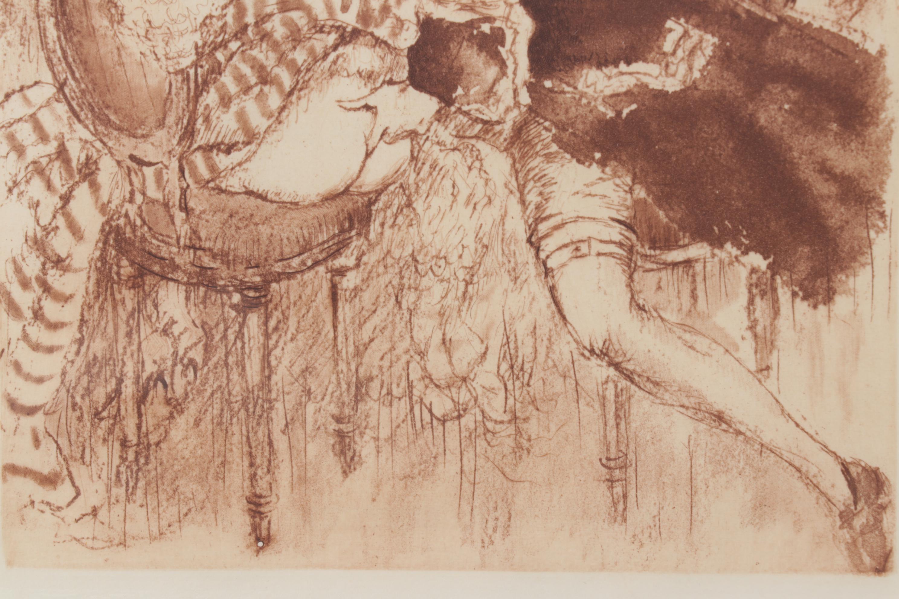 Louis Icart Erotic Etching from "Felicia ou Mes Fredaines"
