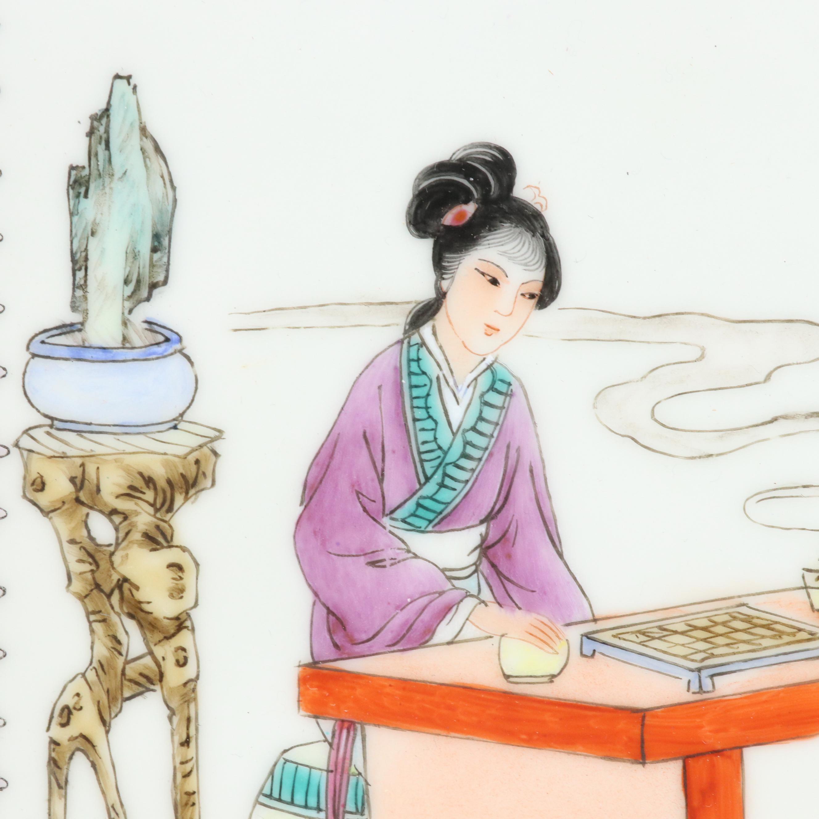 Chinese Hand-Painted Porcelain Plaques