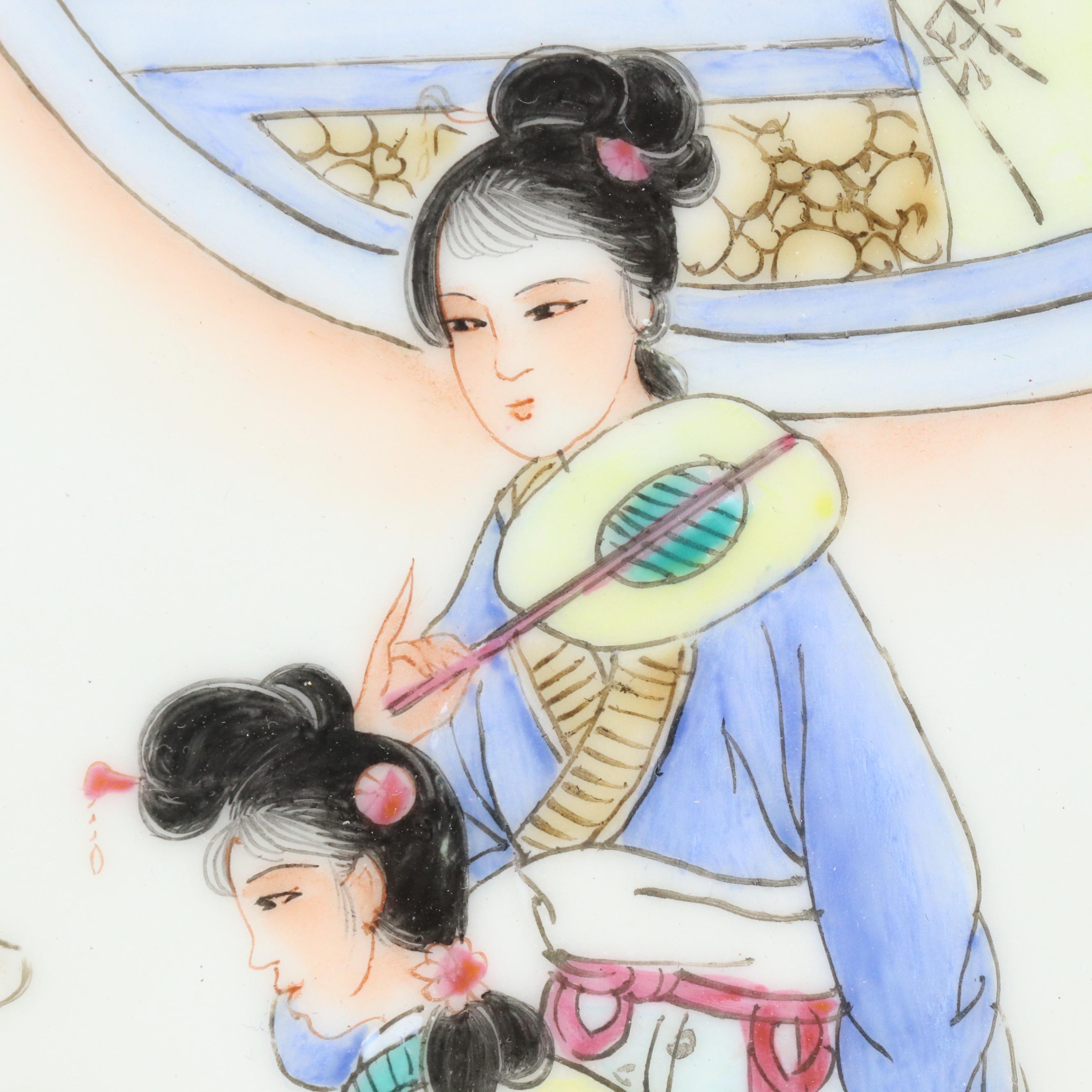 Chinese Hand-Painted Porcelain Plaques