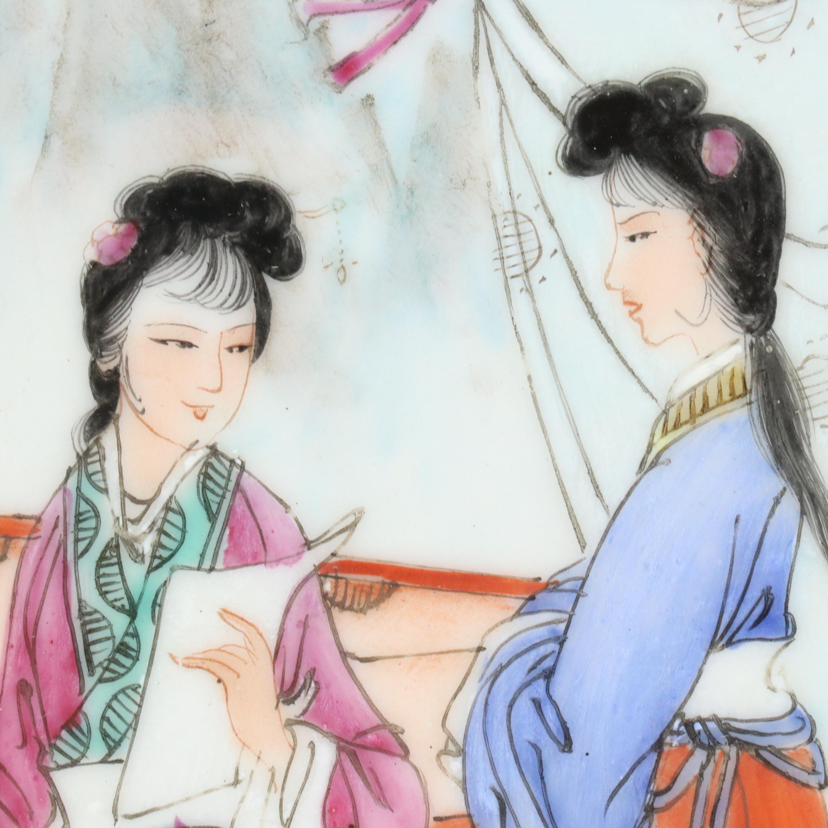 Chinese Hand-Painted Porcelain Plaques