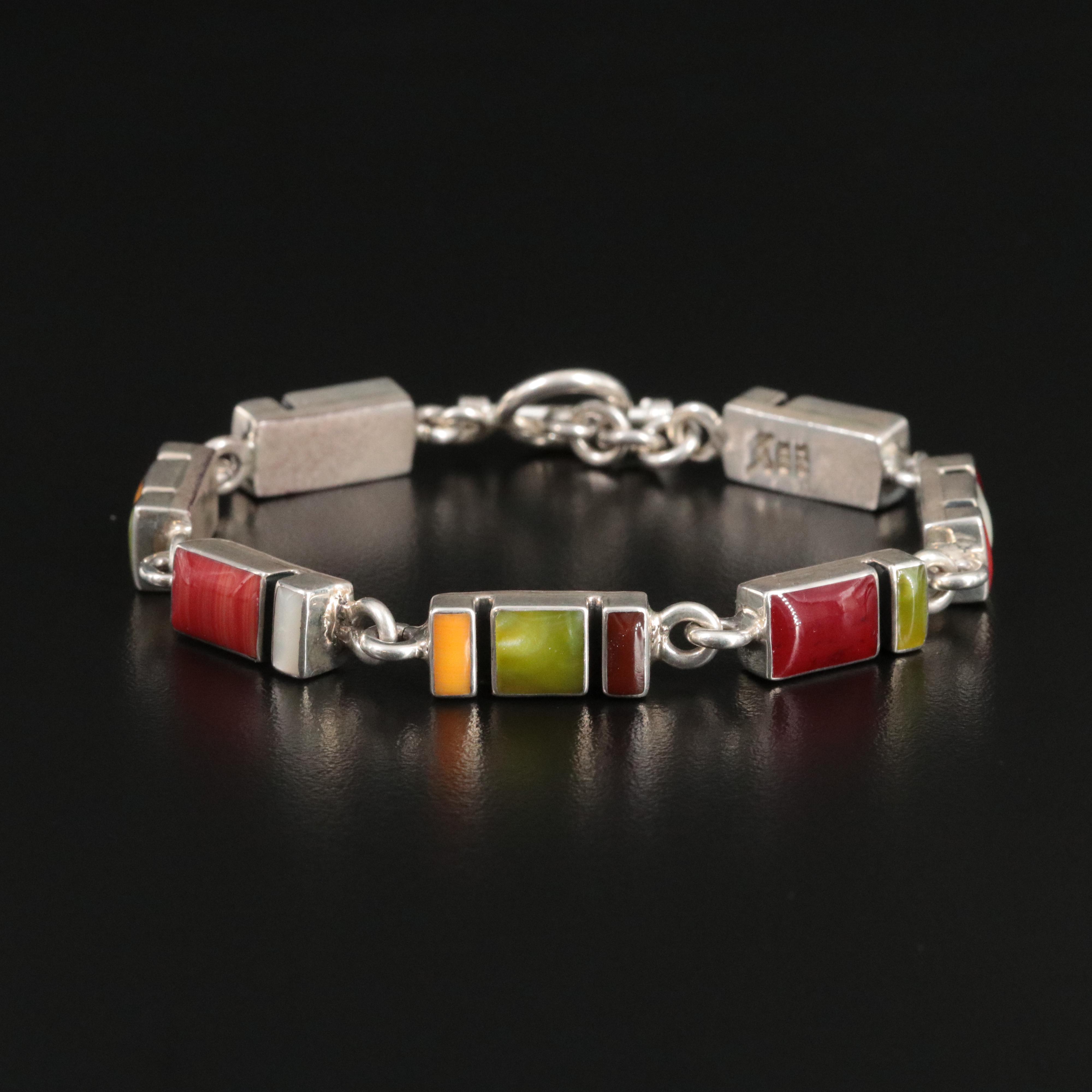 Mexican Sterling Link Bracelet