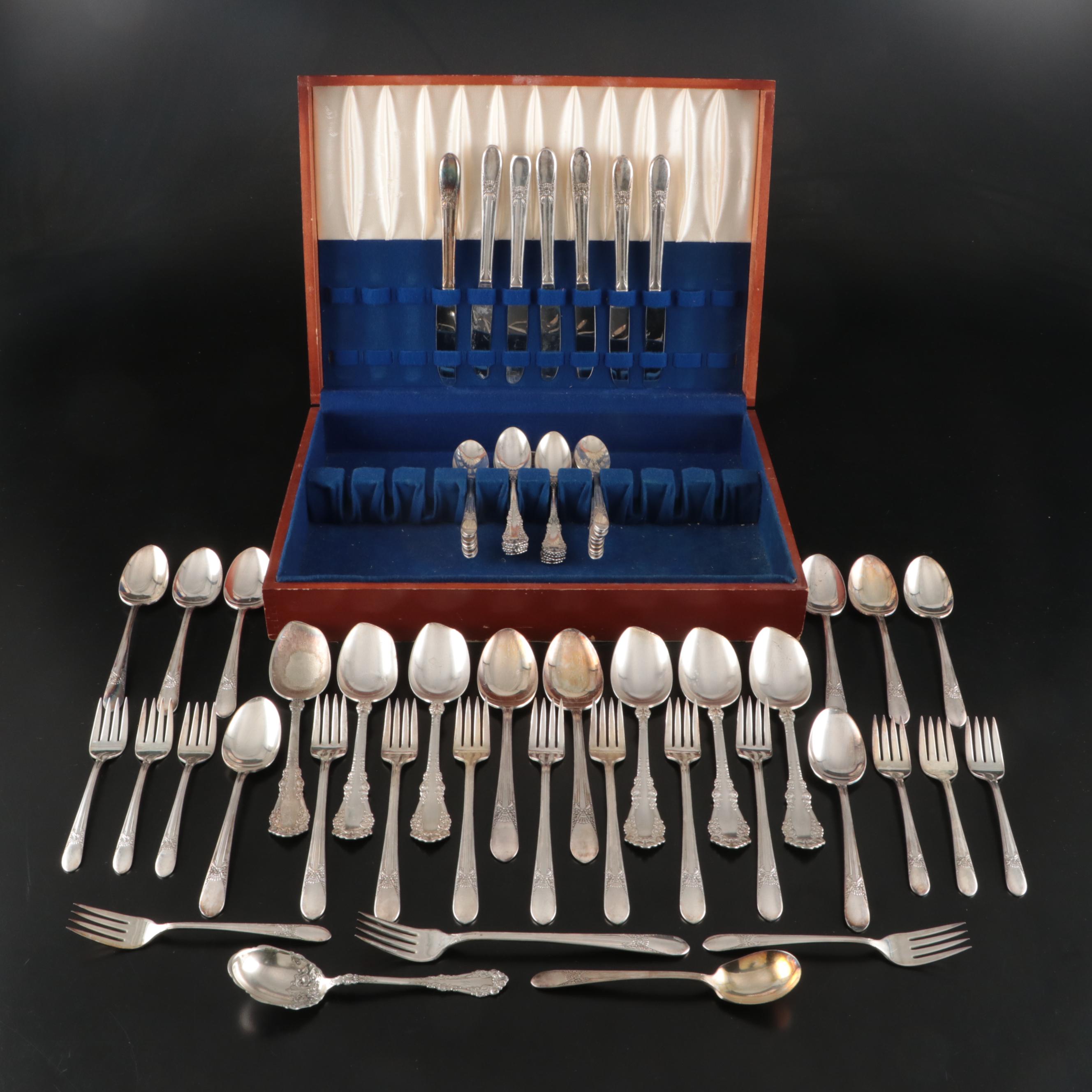 International Silver "Beloved" and "Berkshire" Silver Plate Flatware