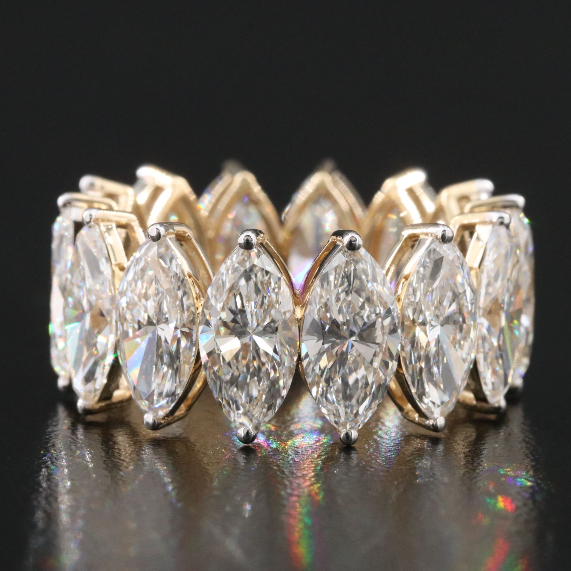 14K 12.56 CTW Lab Grown Diamond Eternity Band