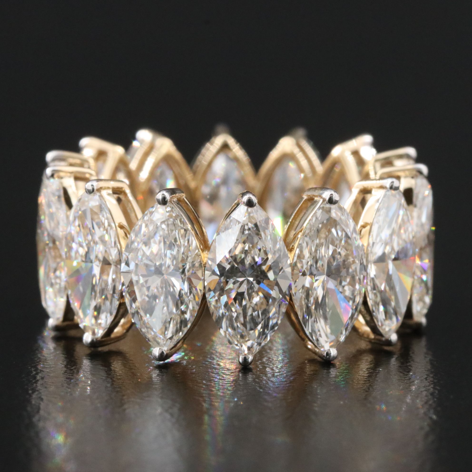 14K 12.56 CTW Lab Grown Diamond Eternity Band