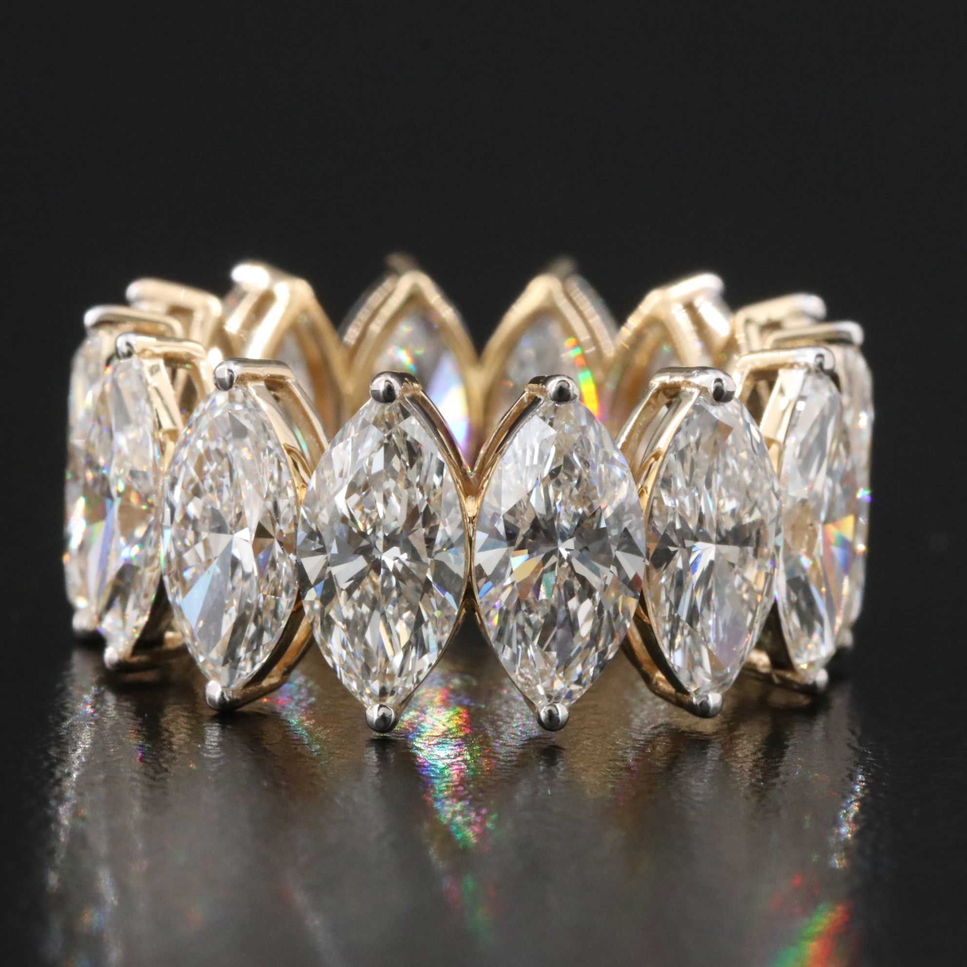 14K 12.56 CTW Lab Grown Diamond Eternity Band