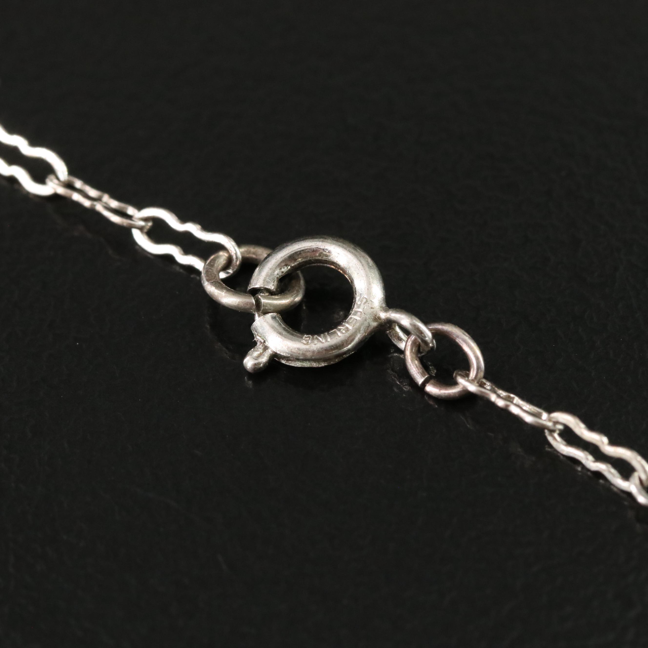 Robert Shields Sterling Kokopelli Pendant Necklace