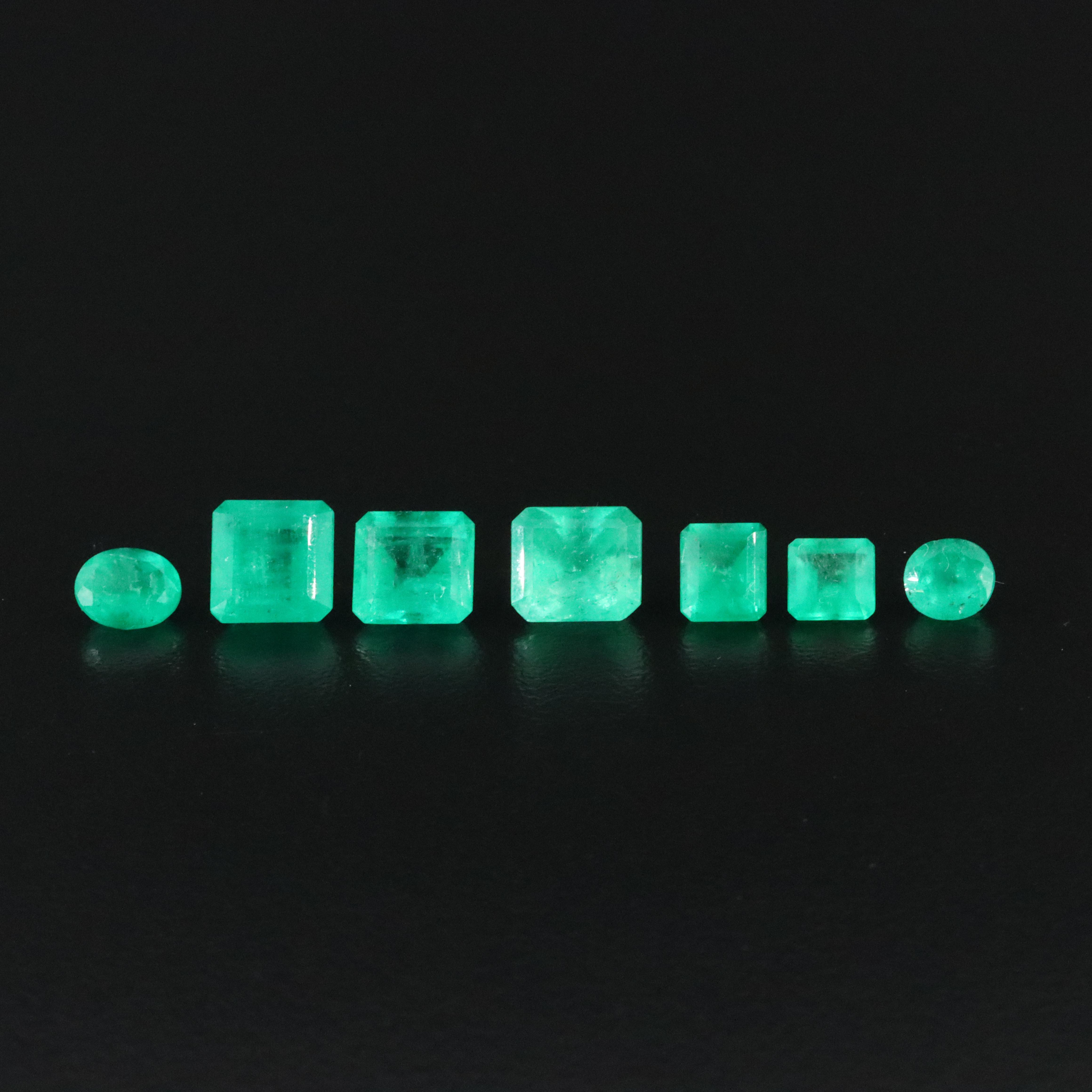 Loose 7.75 CTW Emerald Lot