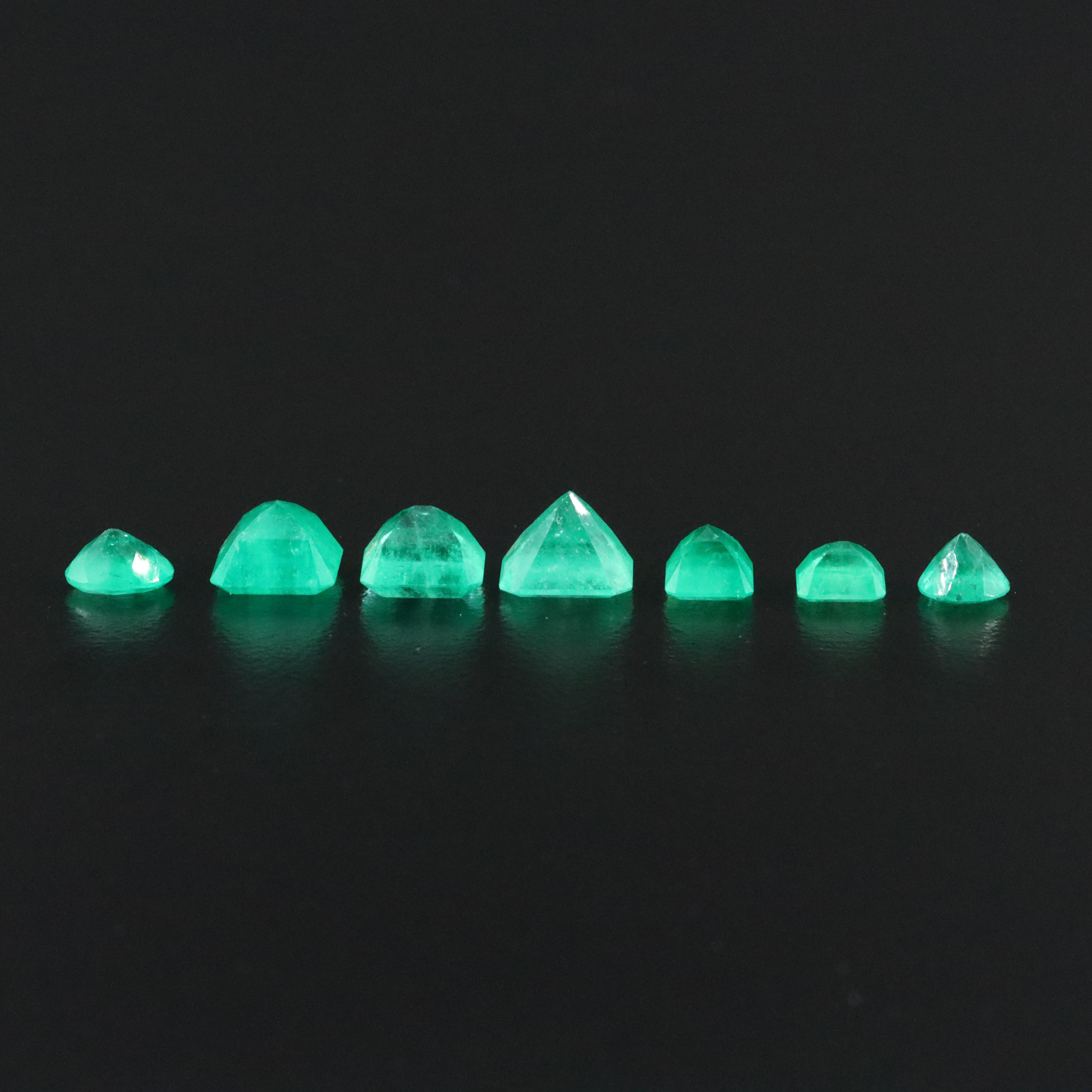 Loose 7.75 CTW Emerald Lot