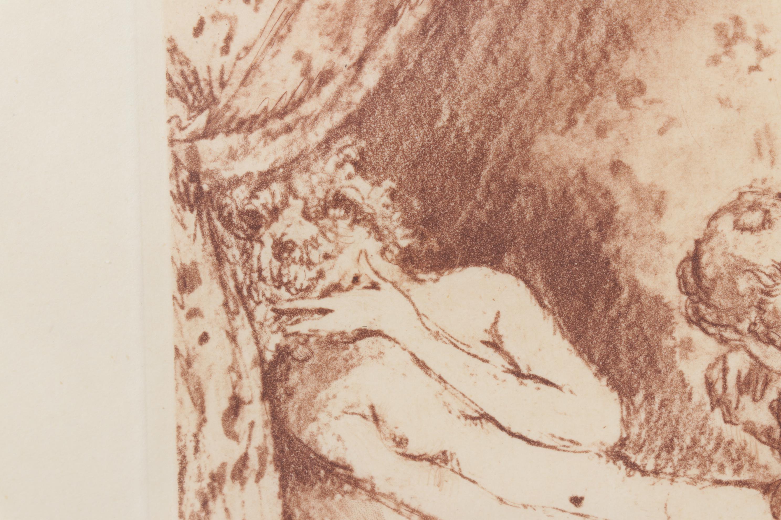 Louis Icart Etching "Interrupted Sleep" from "Felicia ou Mes Fredaines"