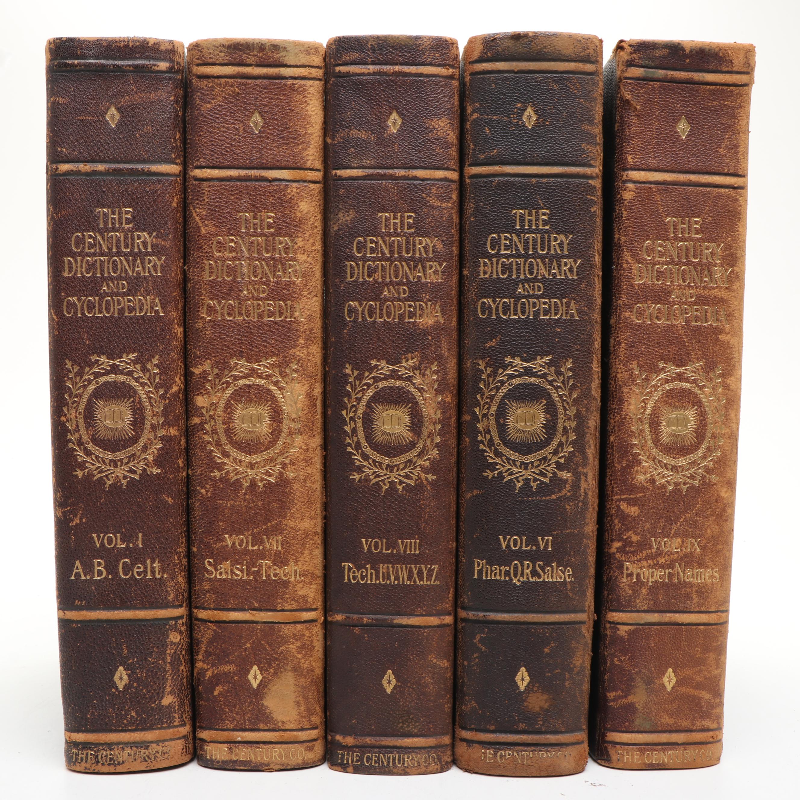 "The Century Dictionary and Encyclopedia" Partial Set, Late 19th Century