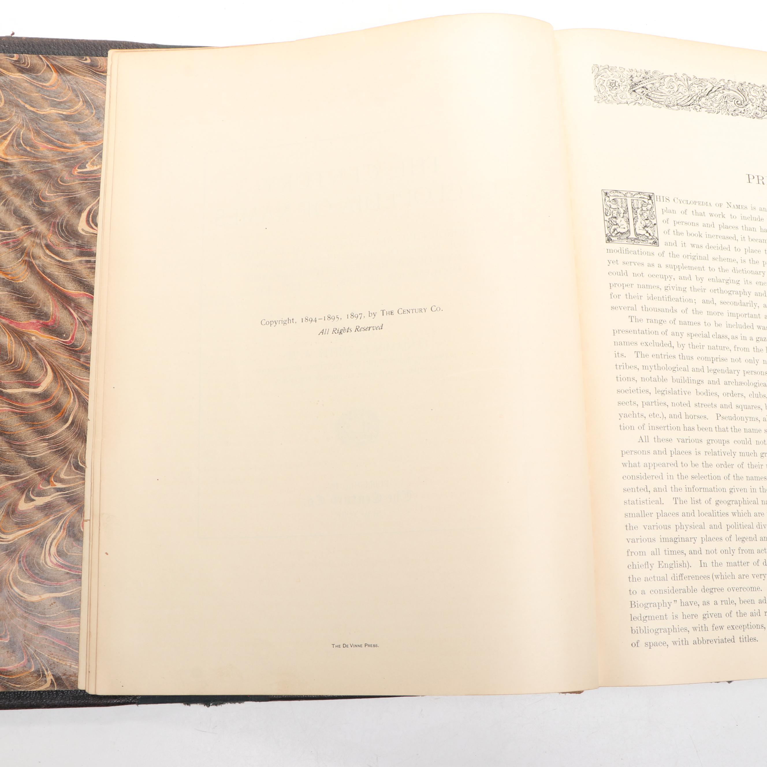 "The Century Dictionary and Encyclopedia" Partial Set, Late 19th Century