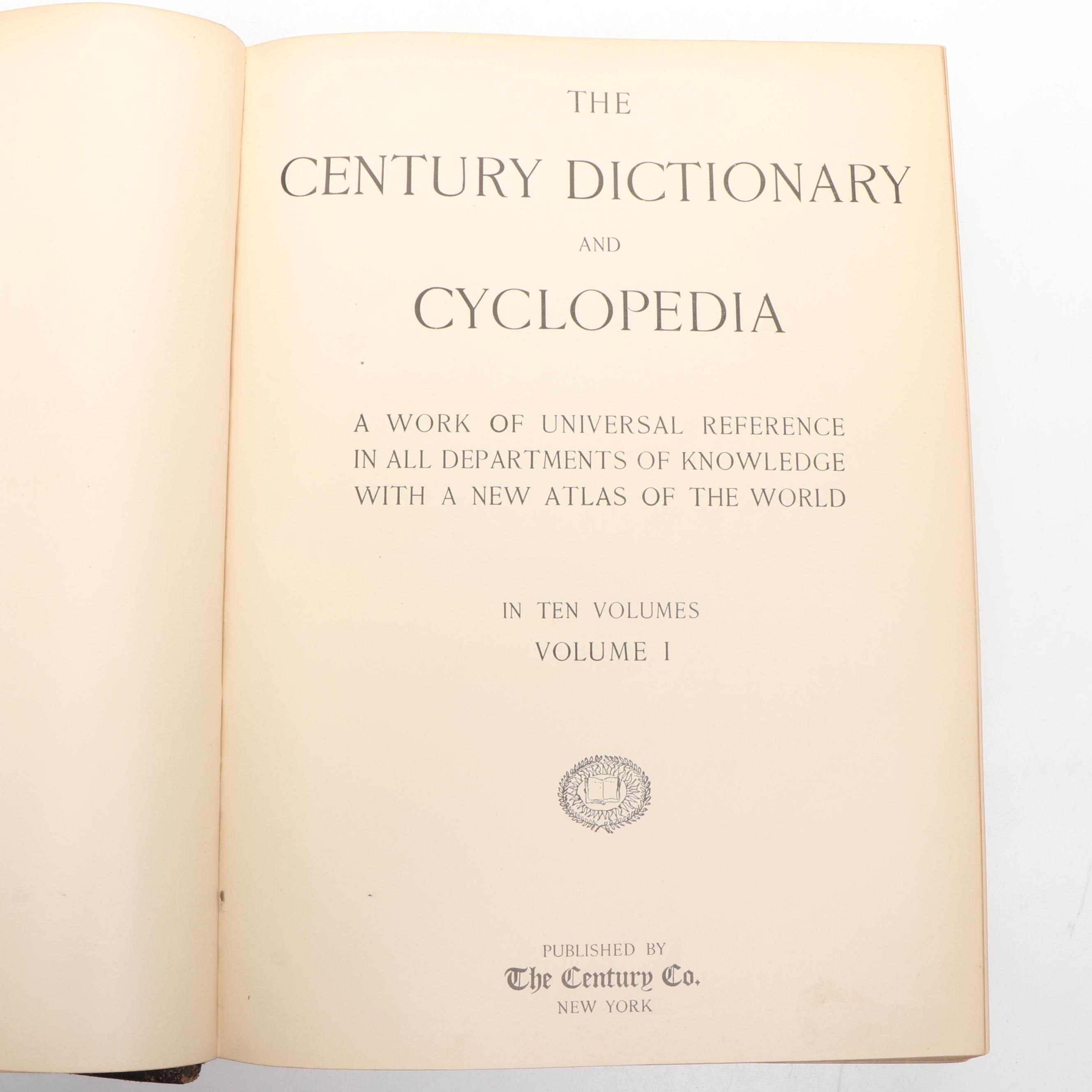 "The Century Dictionary and Encyclopedia" Partial Set, Late 19th Century