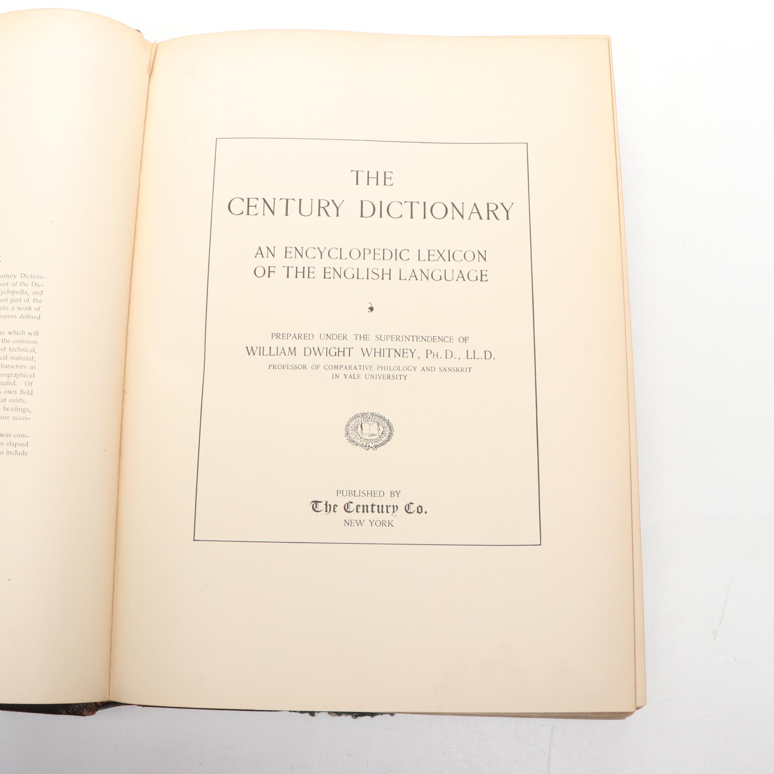 "The Century Dictionary and Encyclopedia" Partial Set, Late 19th Century