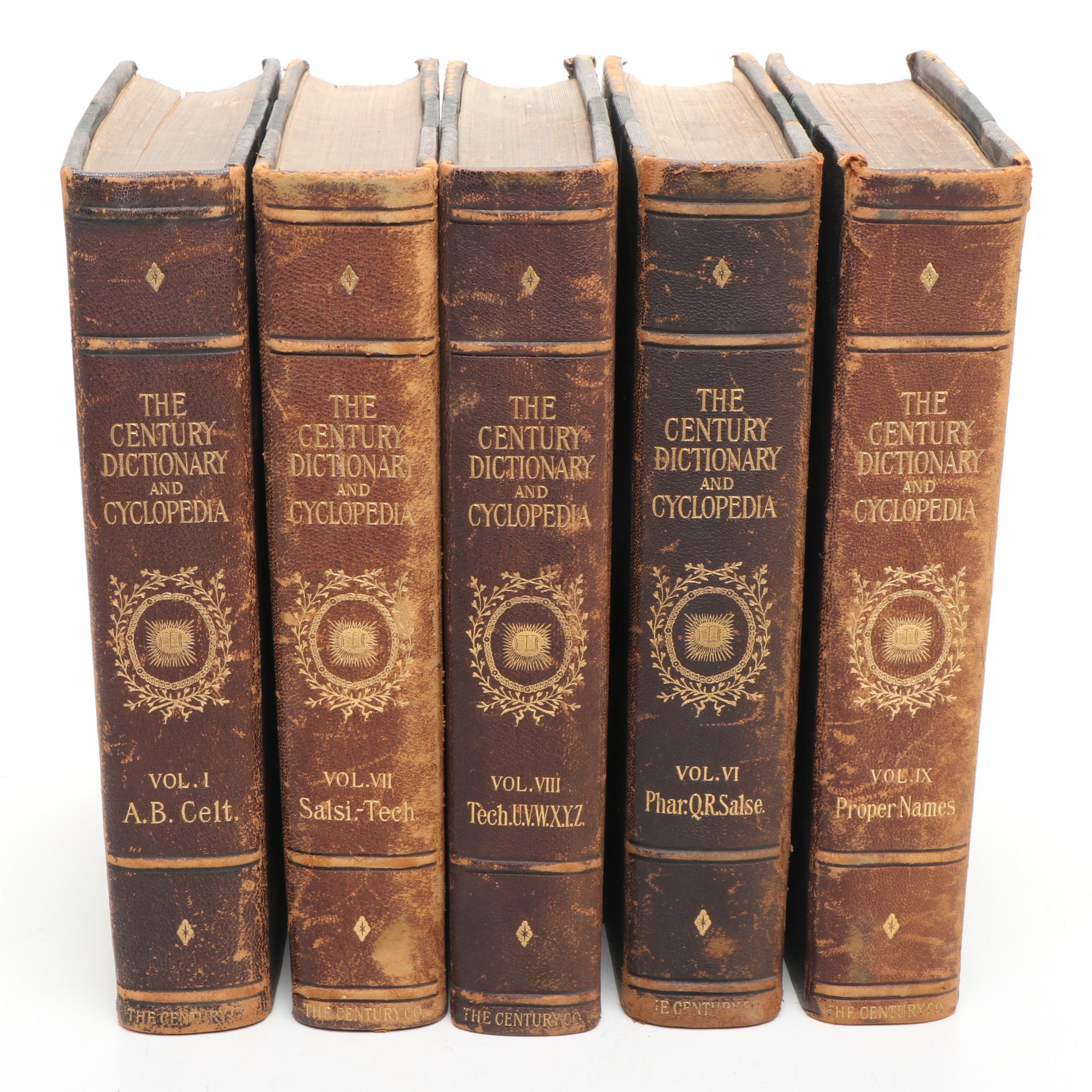 "The Century Dictionary and Encyclopedia" Partial Set, Late 19th Century