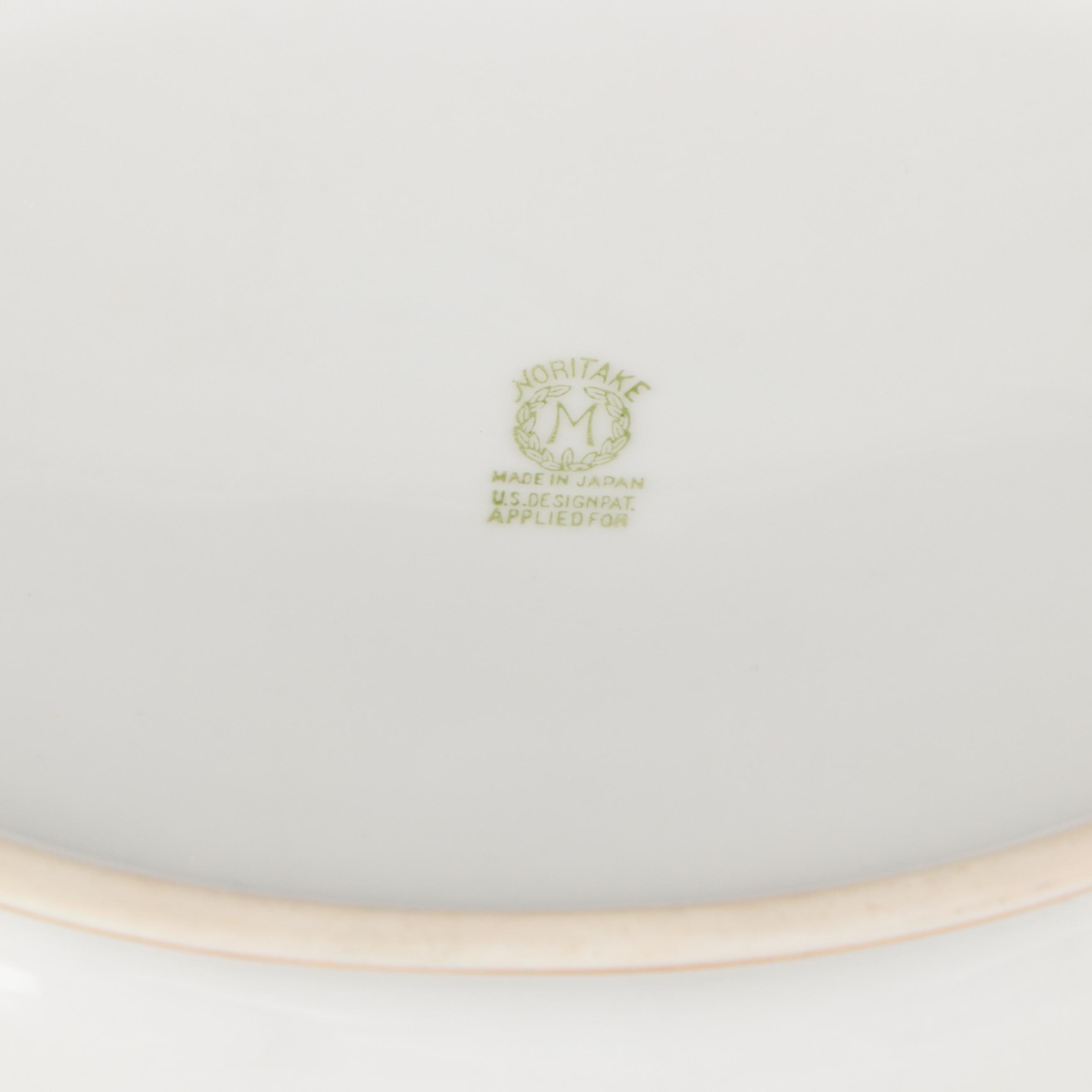 Noritake "Chanrose" Porcelain Serving Pieces, Early to Mid-20th Century